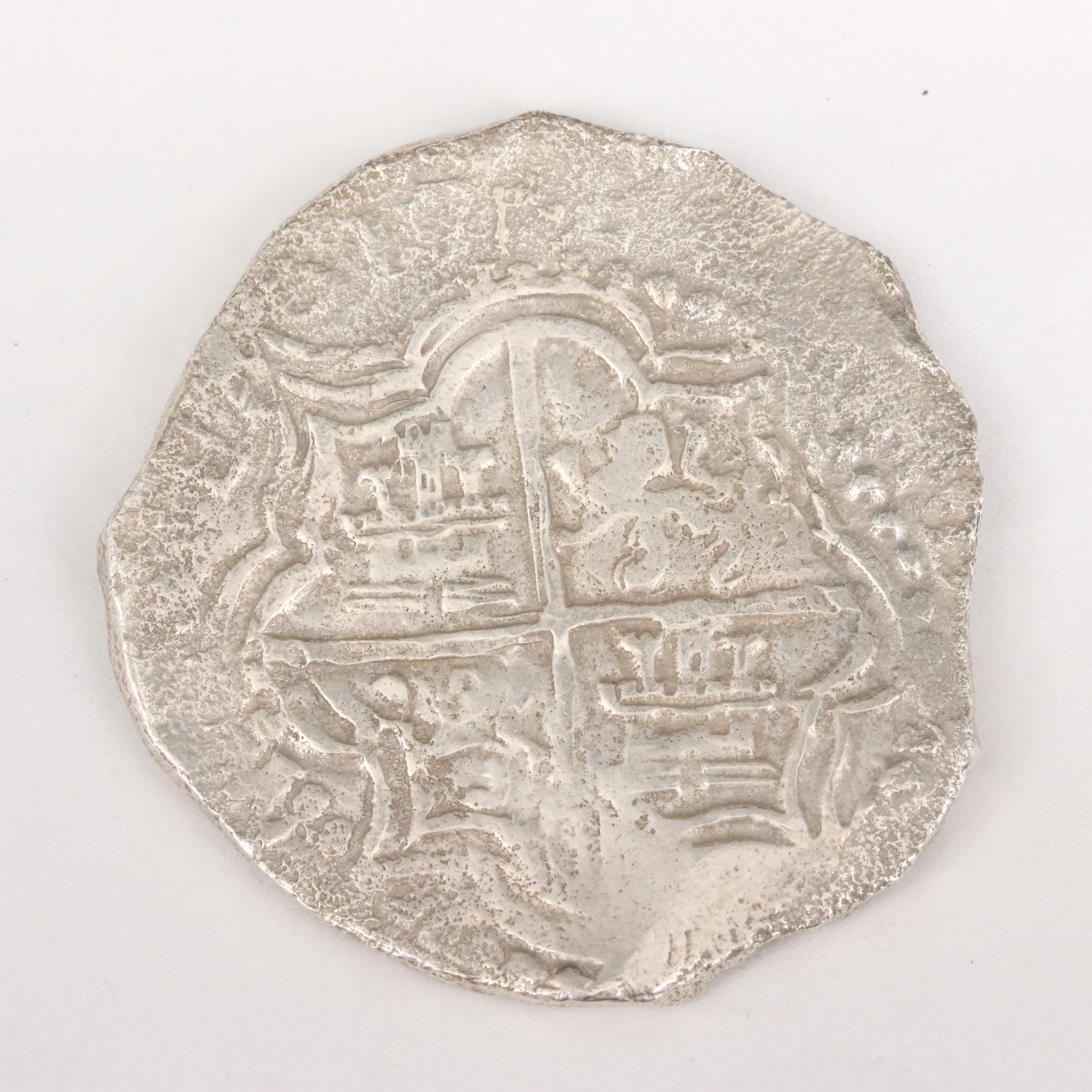 Spanish Colonial (Bolivia) 8 Reales Cob Coin Recovered From Atocha Shipwreck