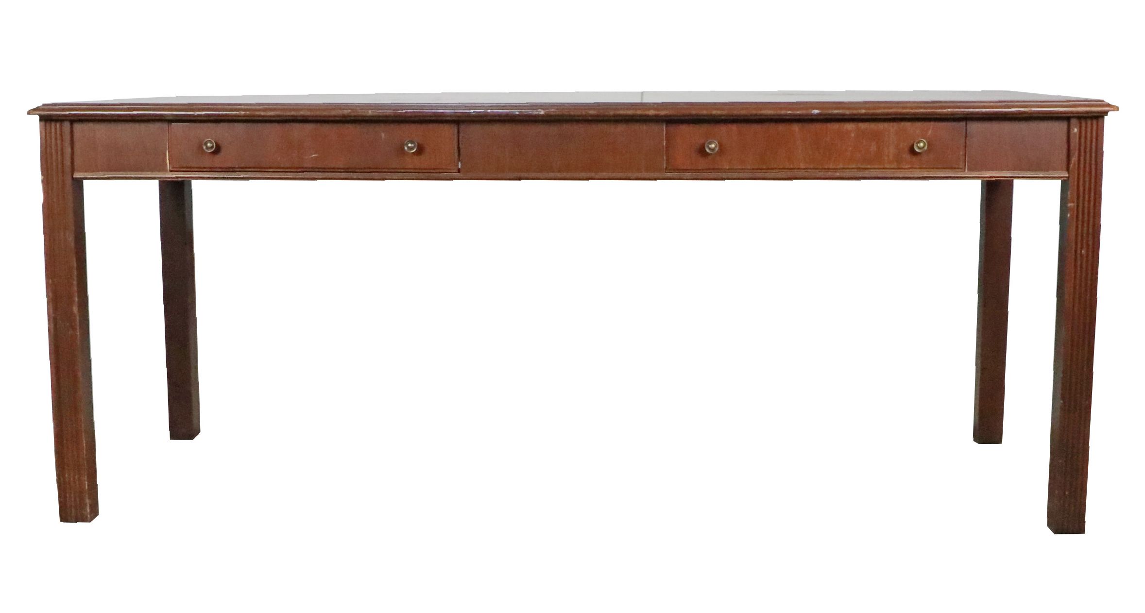 Rishel Furniture Co. Mahogany-Stained Library Table, Mid-20th Century