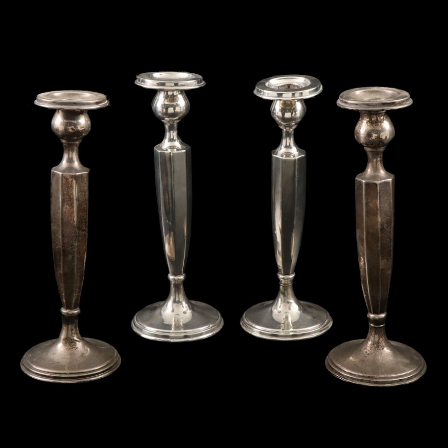 Barbour Silver Co. Weighted Sterling Candlesticks