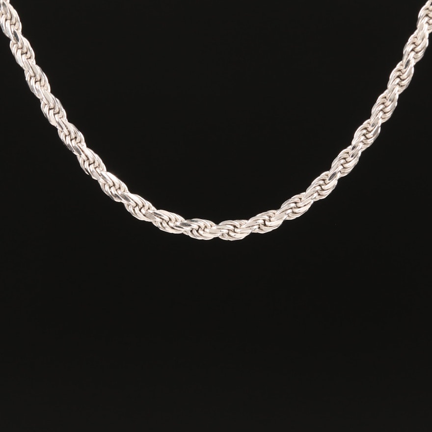 Italian 14K French Rope Chain Necklace