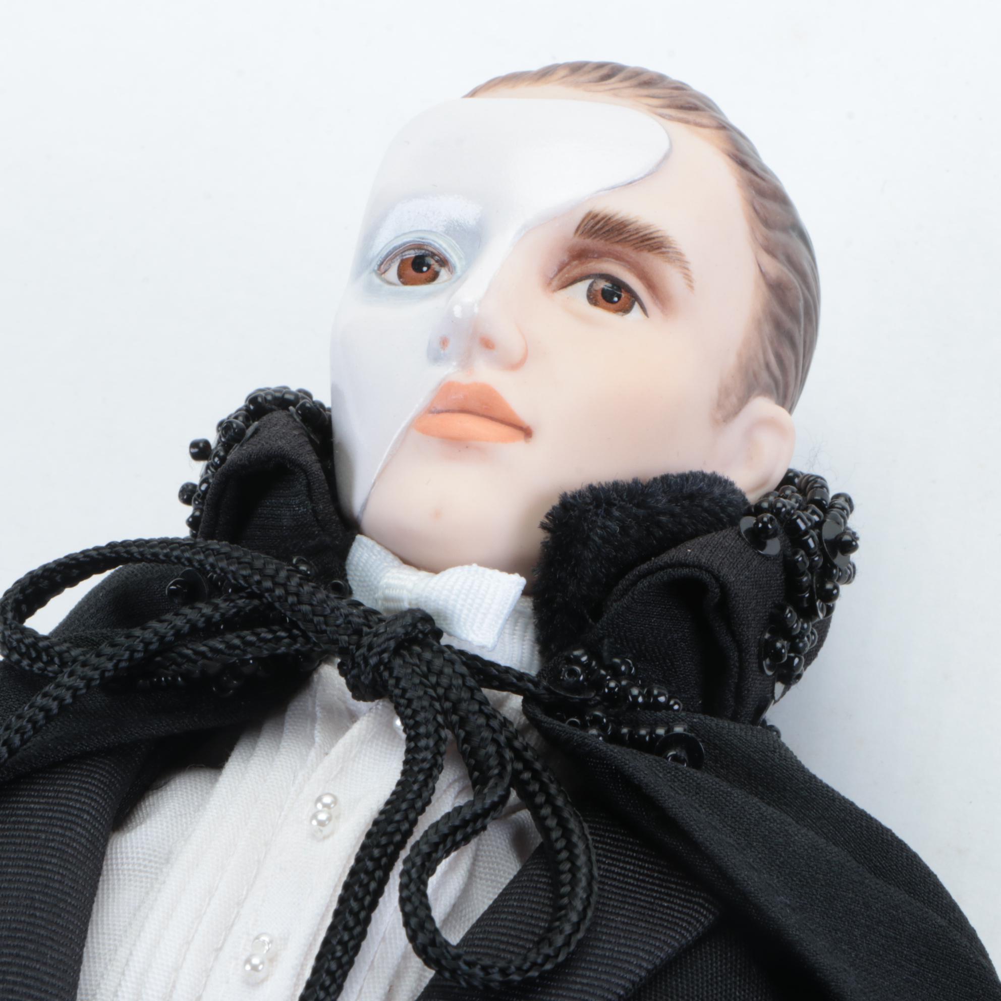 Franklin Heirloom "The Phantom of the Opera" Porcelain Collector Dolls