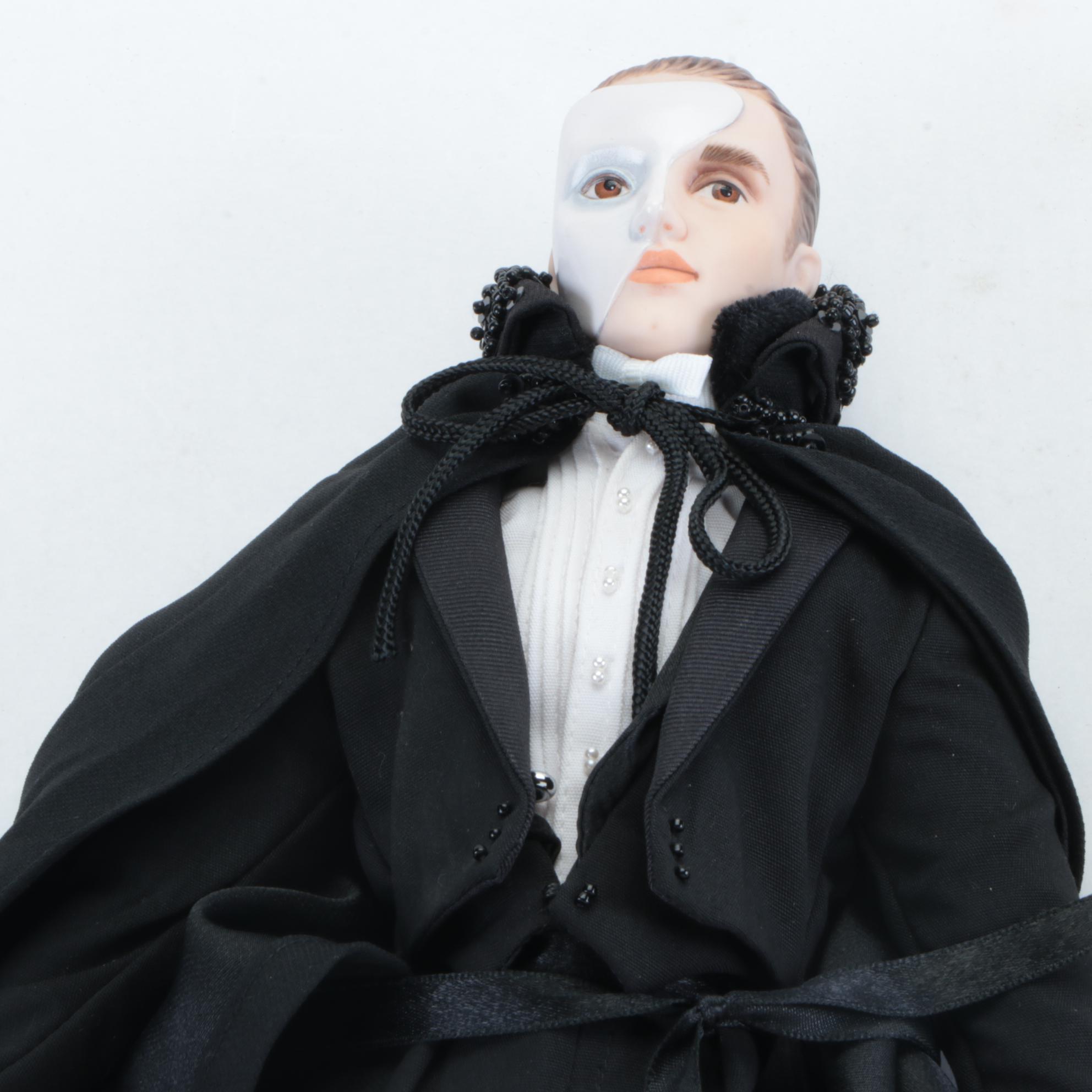 Franklin Heirloom "The Phantom of the Opera" Porcelain Collector Dolls