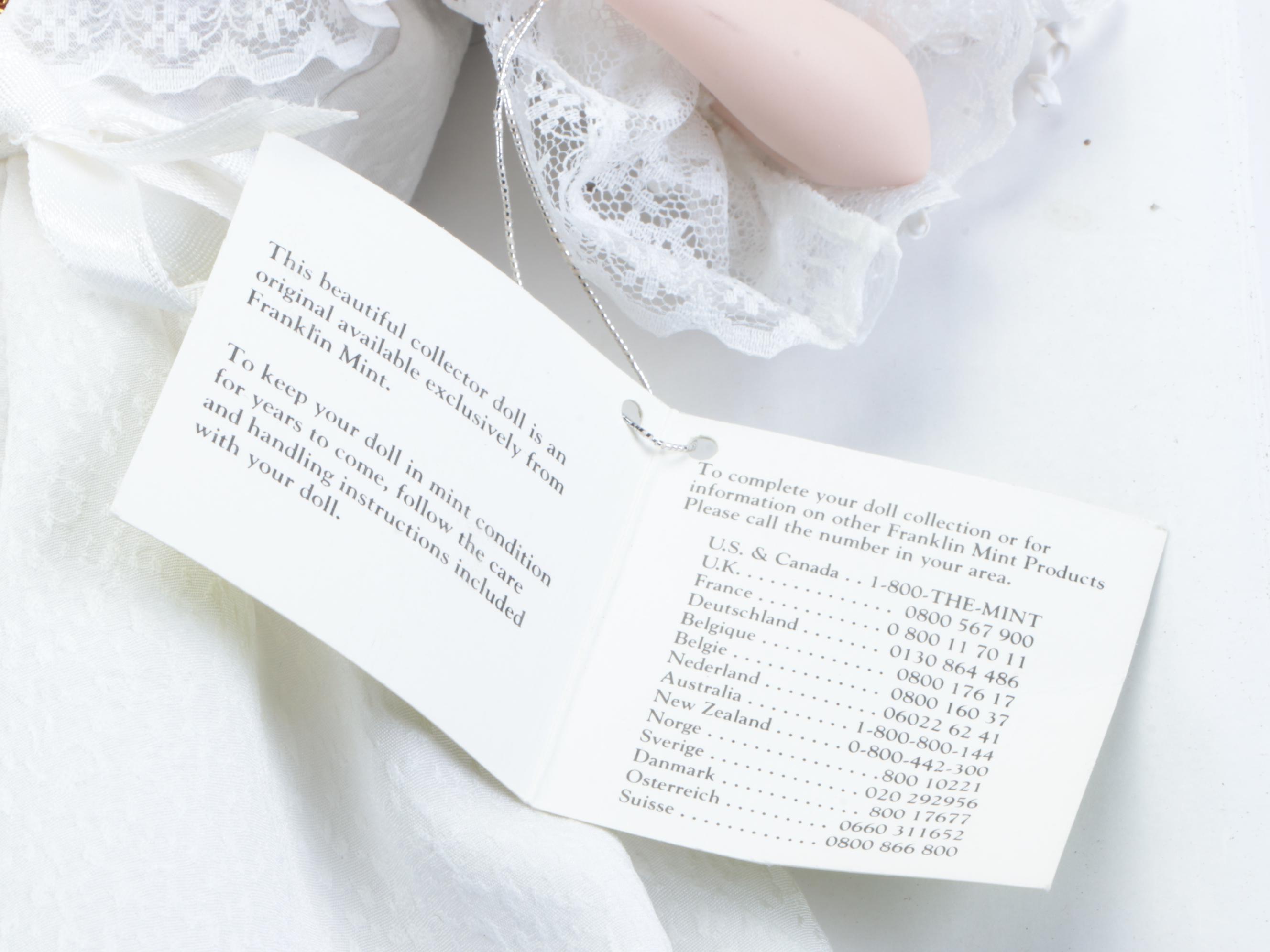 Franklin Heirloom "The Phantom of the Opera" Porcelain Collector Dolls