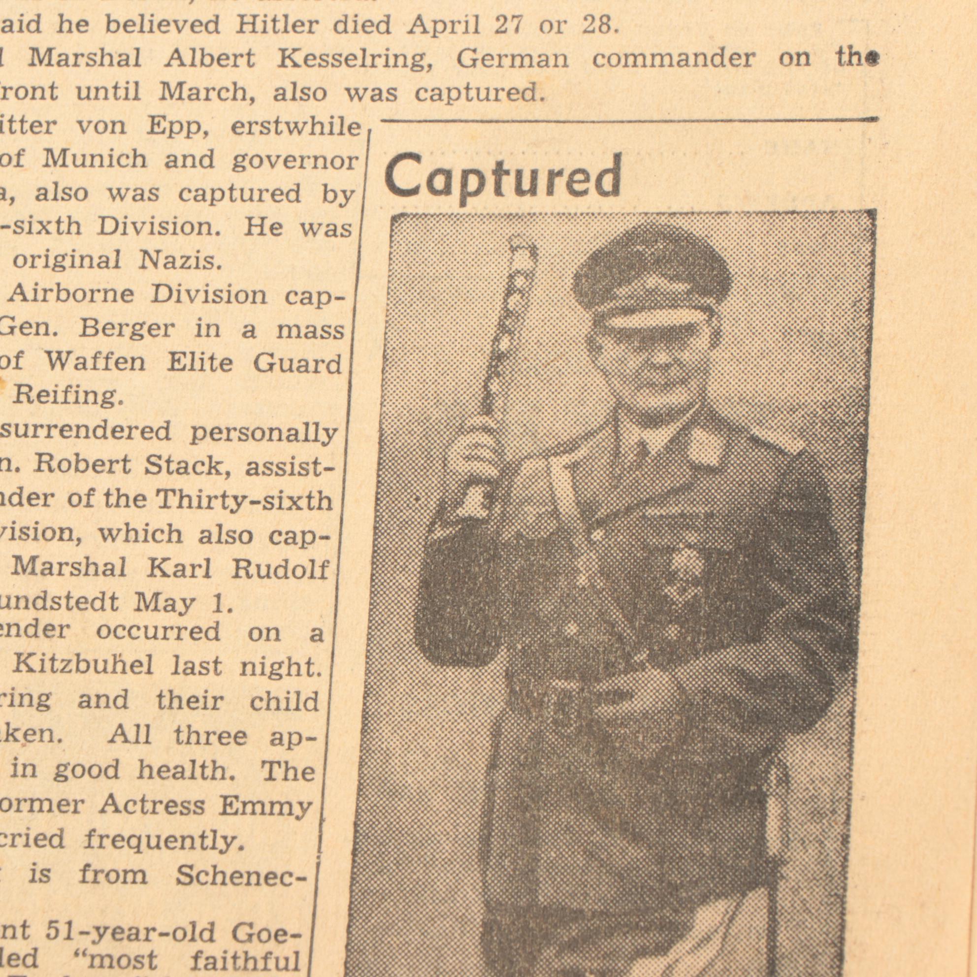 World War II Era Cincinnati Newspapers