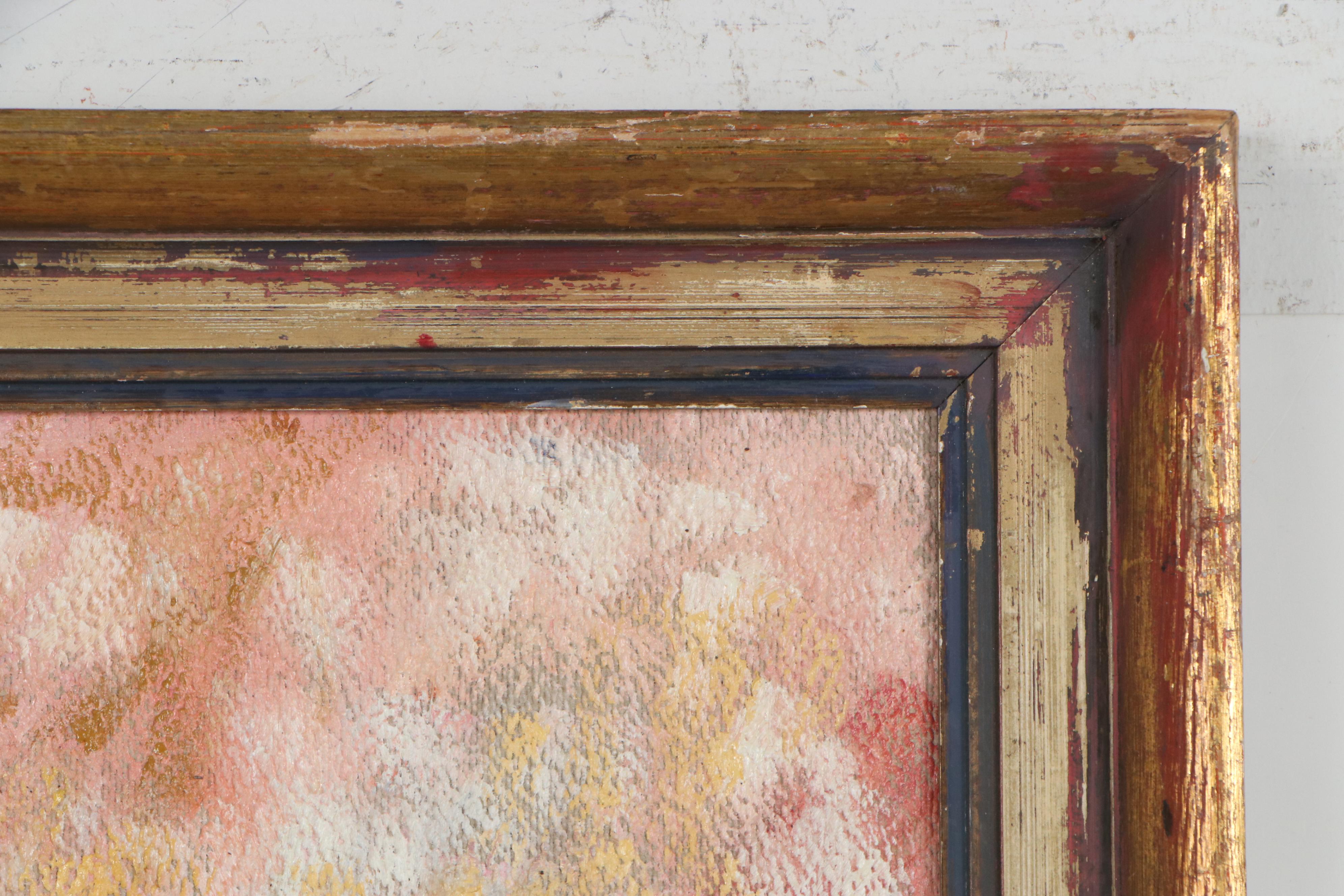 C.C. Logan Oil Painting "Fisherman's Bastion, Budapest," Mid-Late 20th Century