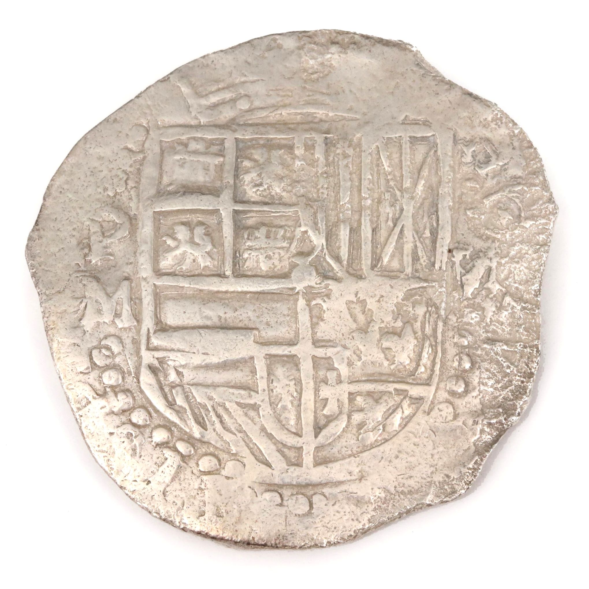 Spanish Colonial (Bolivia) 8 Reales Cob Coin Recovered From Atocha Shipwreck