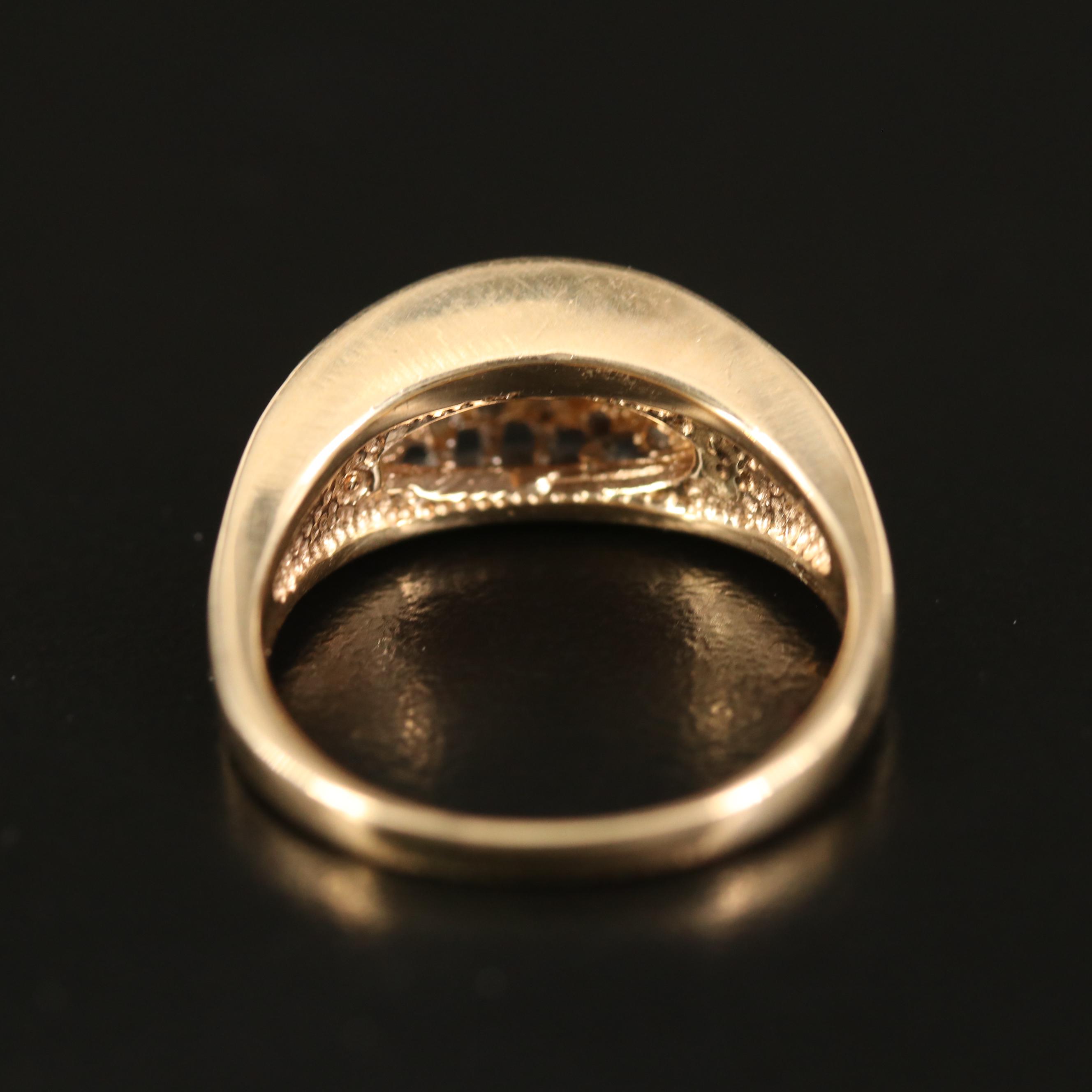 10K Diamond Cluster Ring