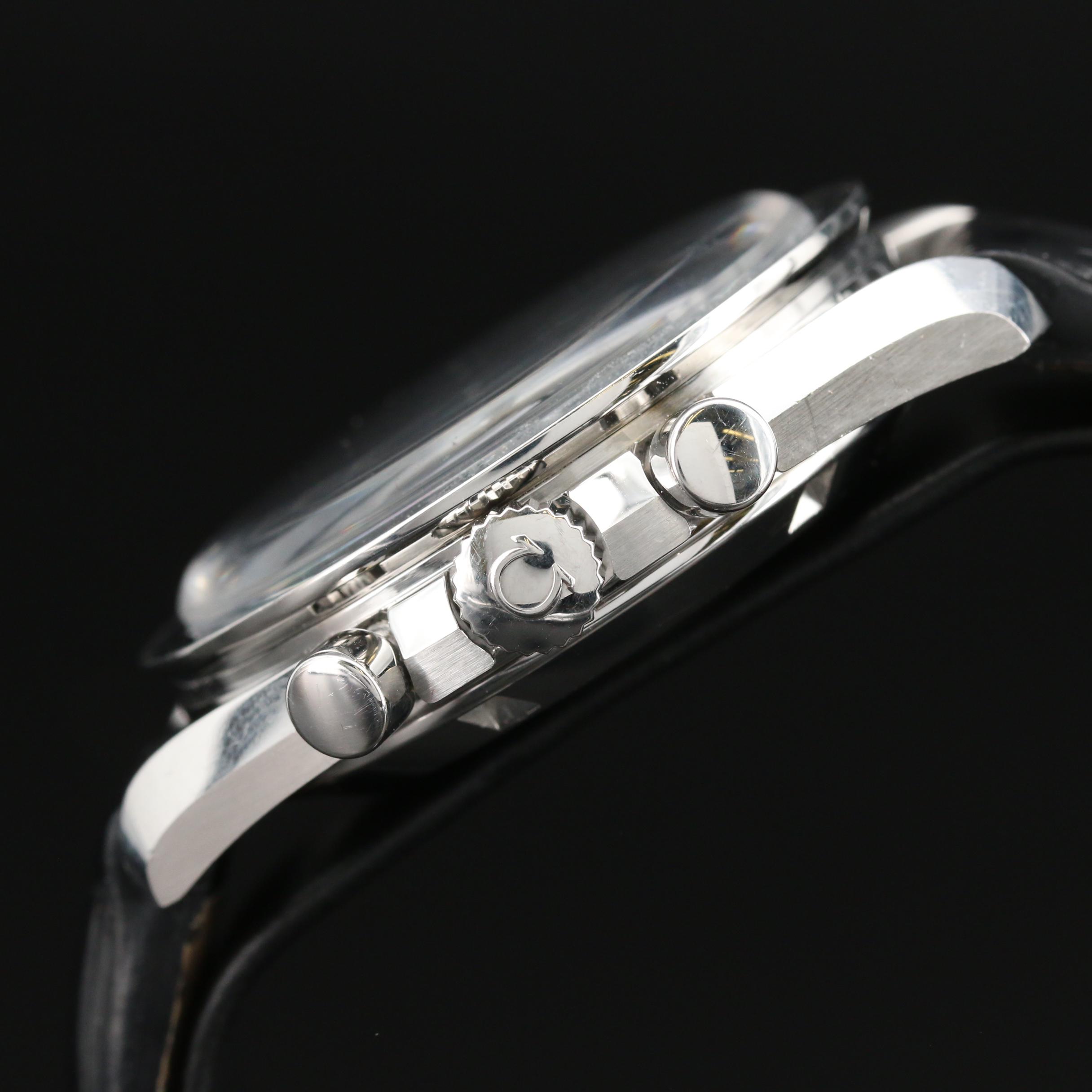 Omega "Speedmaster Moonwatch Professional" Stainless Steel Stem Wind Watch