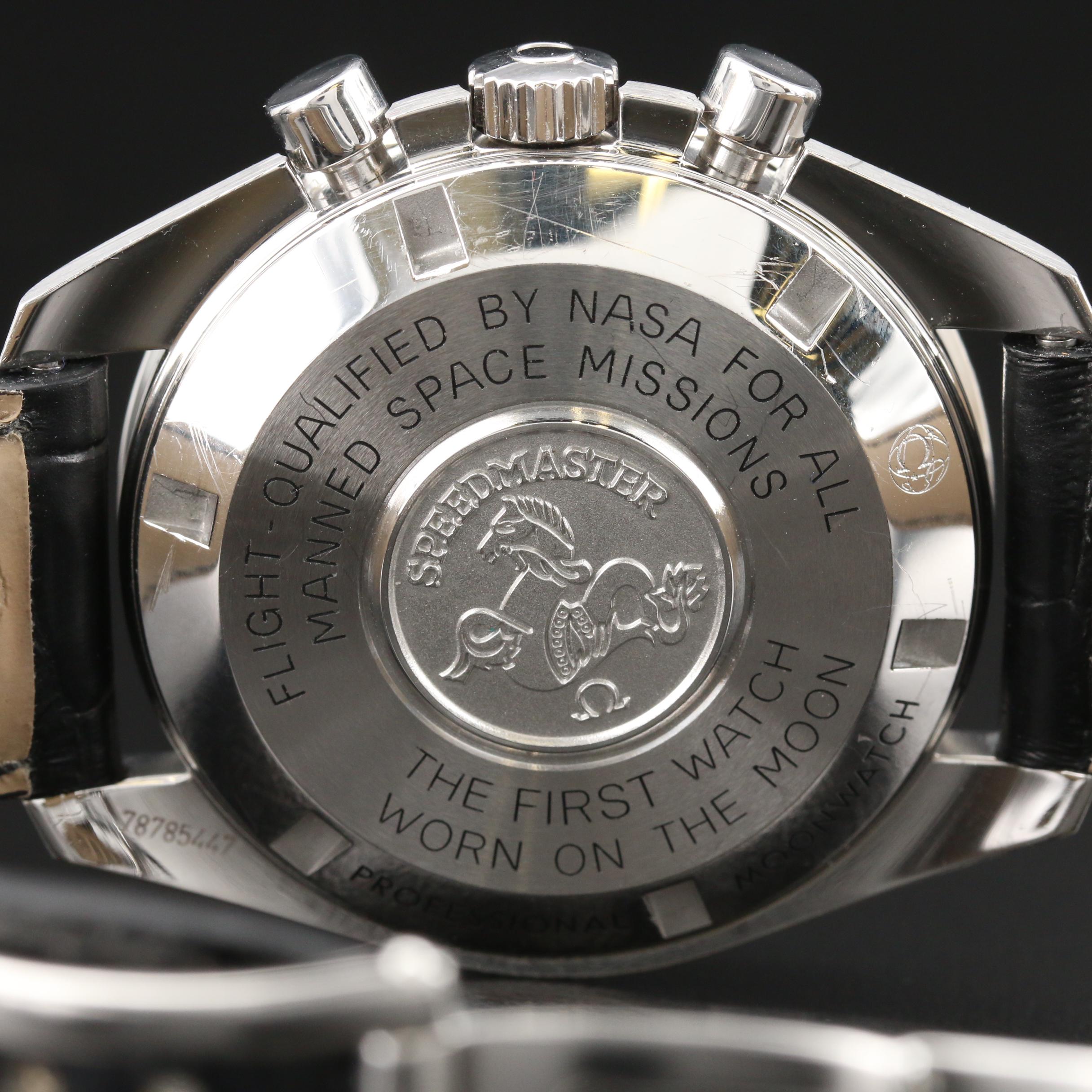 Omega "Speedmaster Moonwatch Professional" Stainless Steel Stem Wind Watch