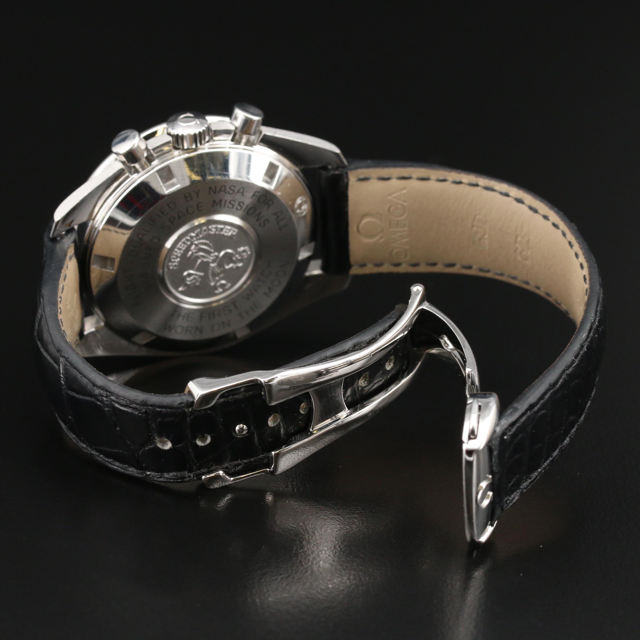 Omega "Speedmaster Moonwatch Professional" Stainless Steel Stem Wind Watch