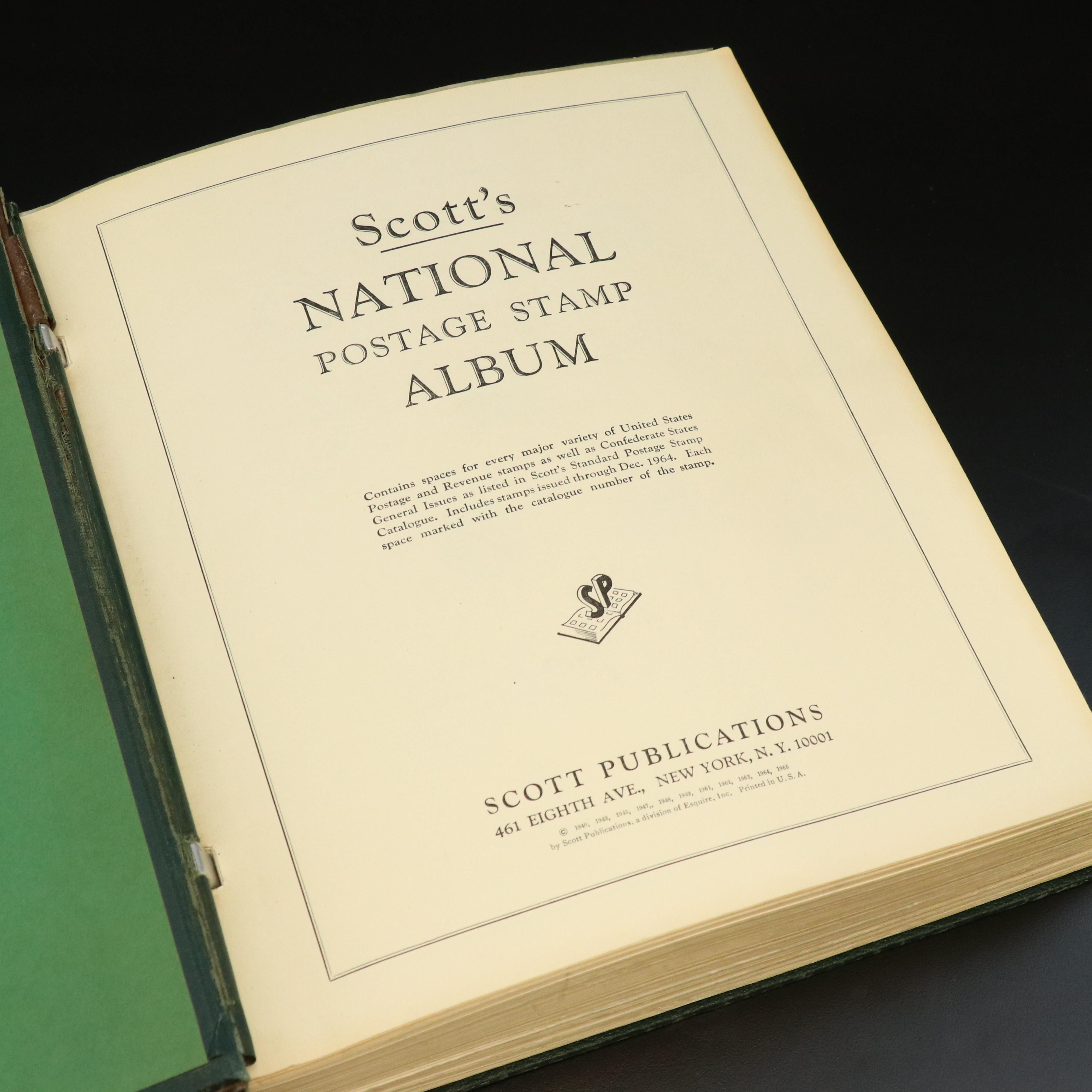 Scott U.S. Stamp Album Including Farley National Parks and Columbian Exposition