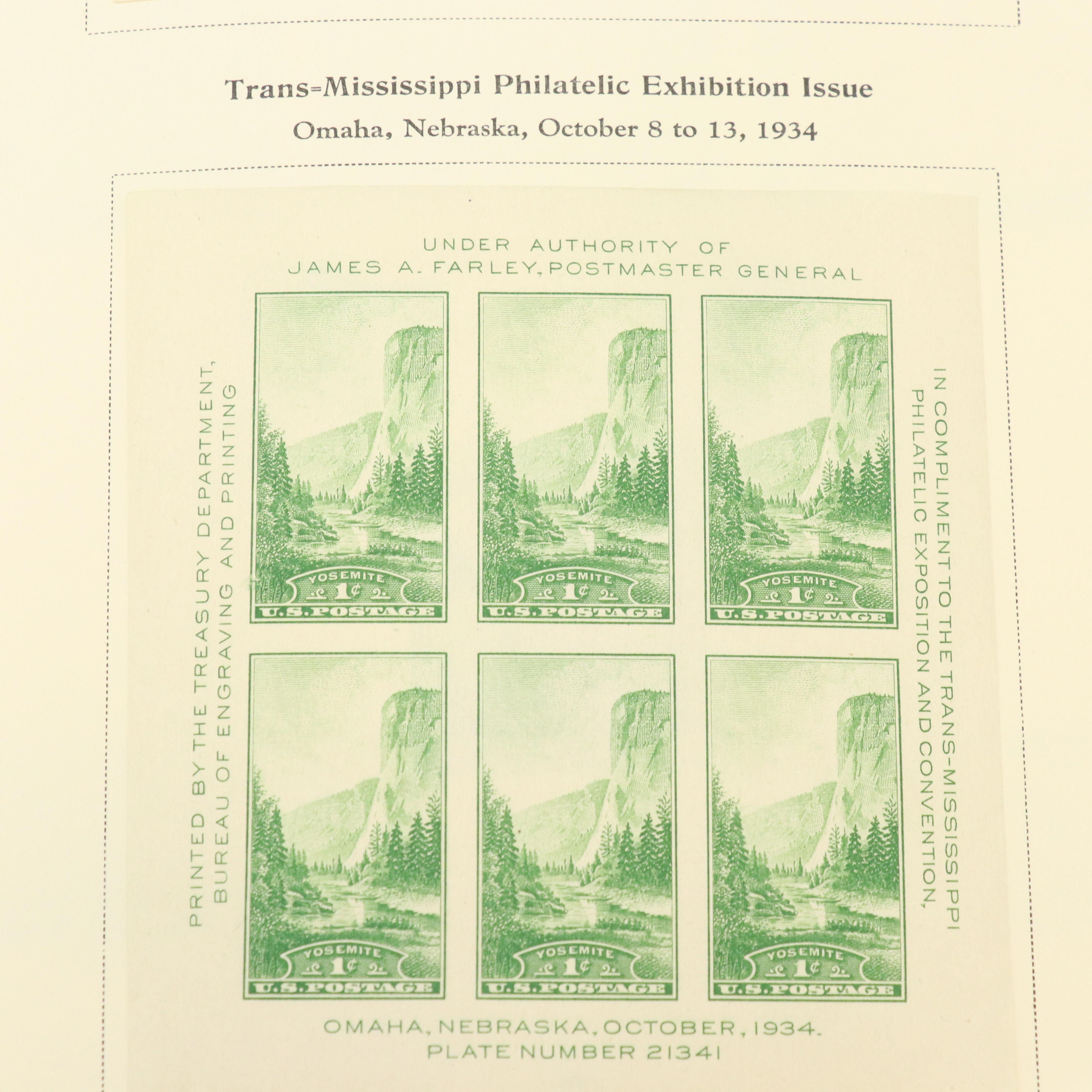 Scott U.S. Stamp Album Including Farley National Parks and Columbian Exposition