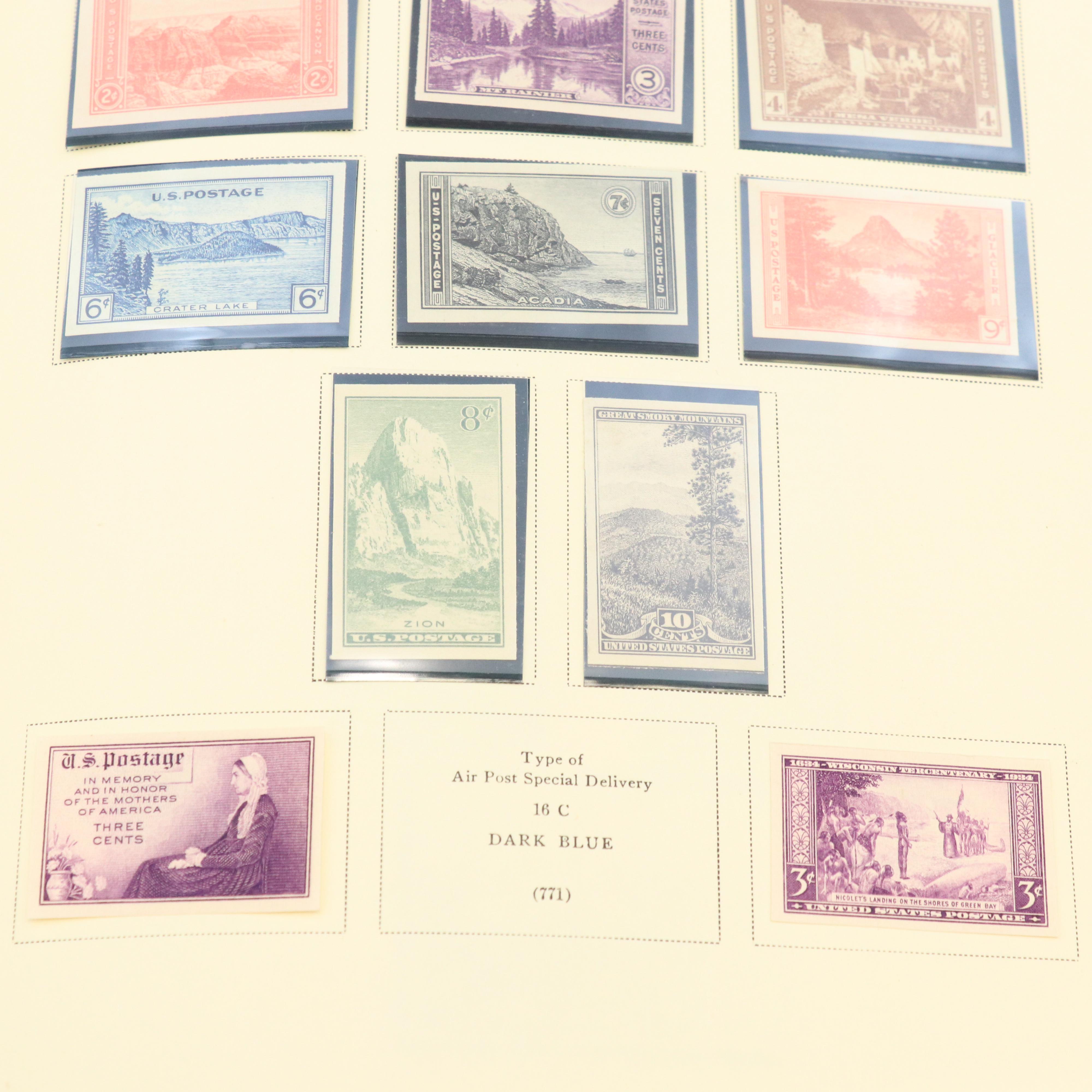 Scott U.S. Stamp Album Including Farley National Parks and Columbian Exposition
