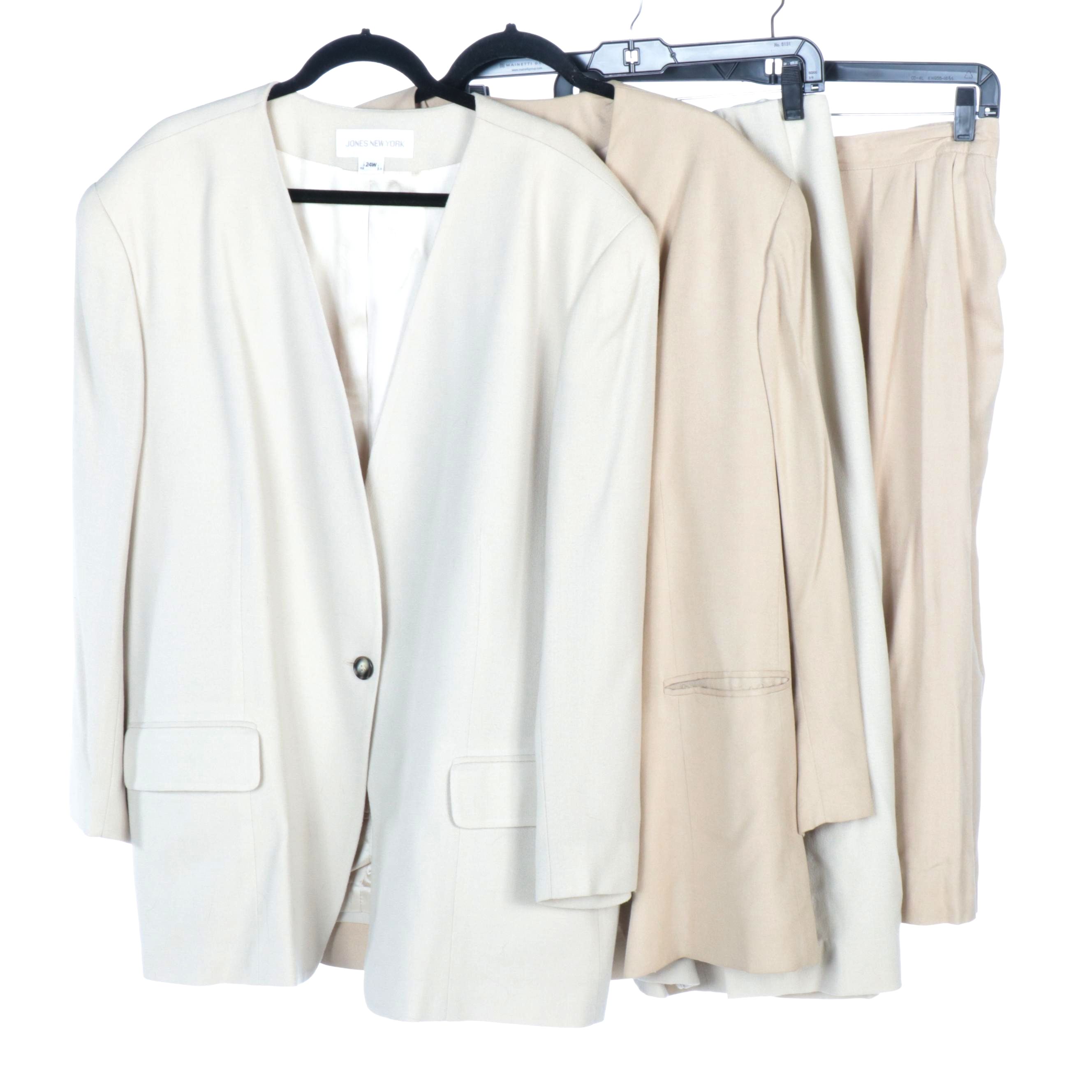 Jones New York and Rena Rowan for Saville Wool and Rayon Skirt Suits