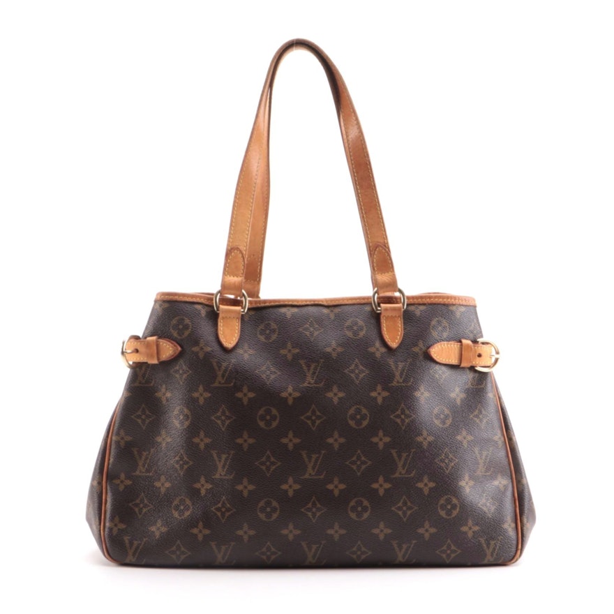 Louis Vuitton Batignolles Horizontal Bag in Monogram Canvas with Leather Trim