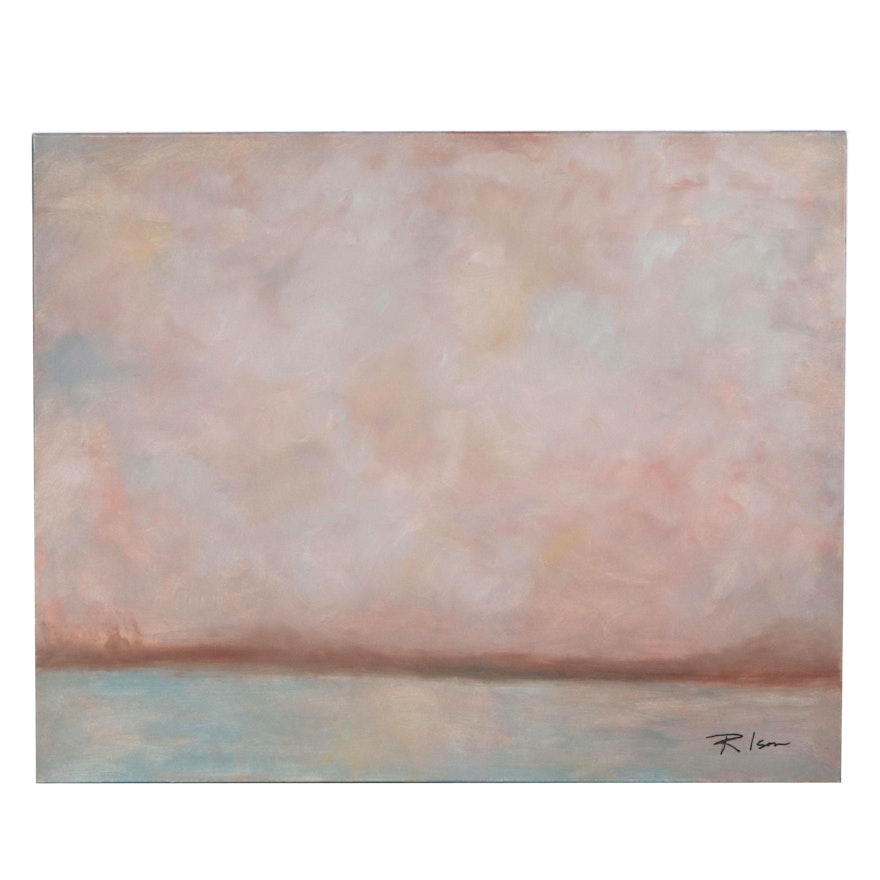 Rebecca Ison Atmospheric Abstract Landscape Oil Painting