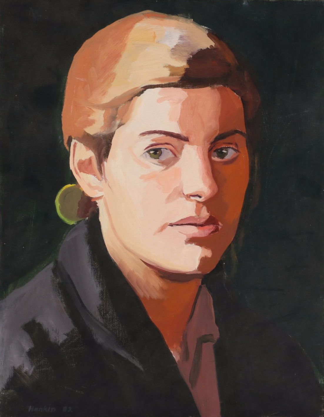 Stephen Hankin Oil Painting "Lorraine," 1982