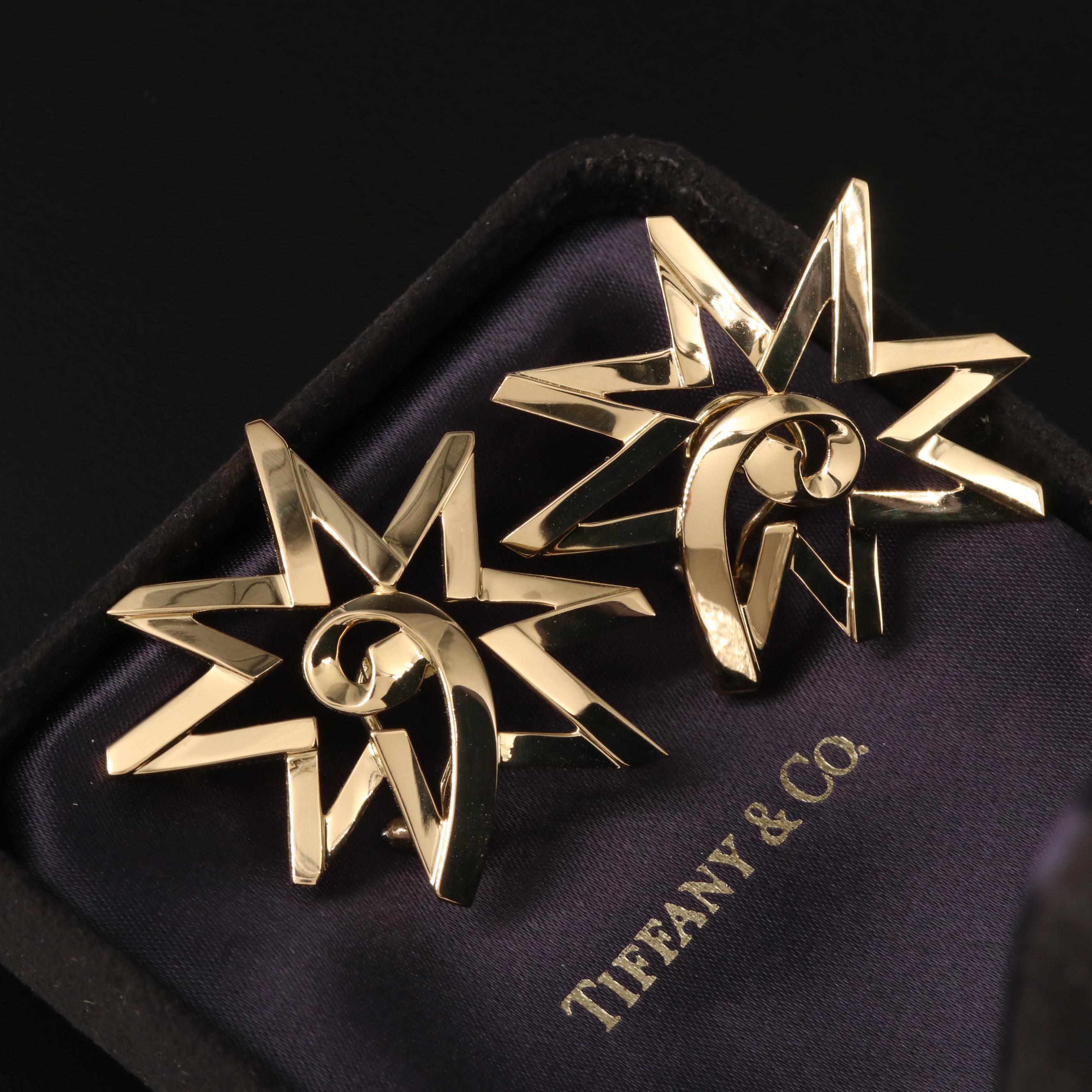 Paloma Picasso for Tiffany & Co. "Starburst" 18K Earrings