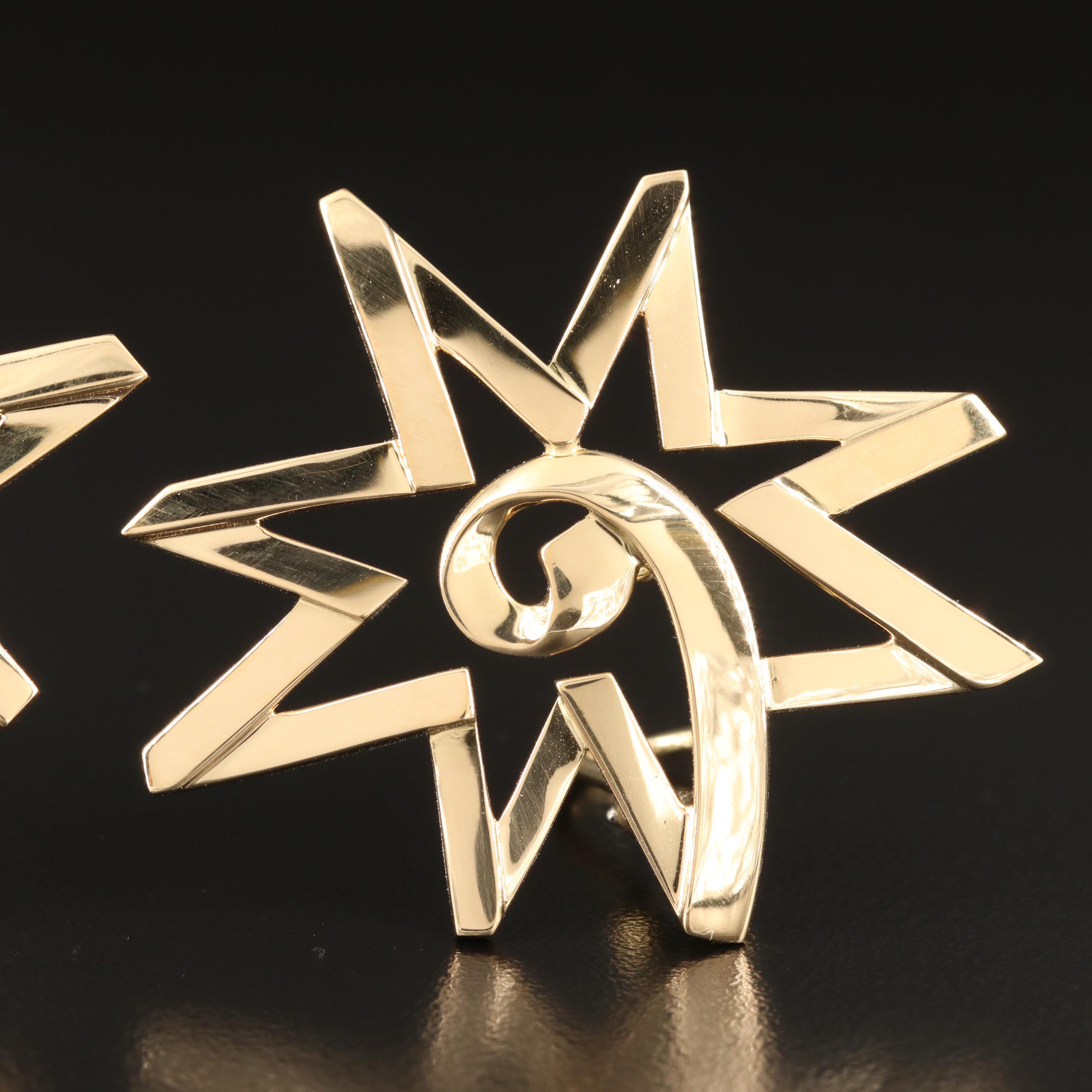 Paloma Picasso for Tiffany & Co. "Starburst" 18K Earrings