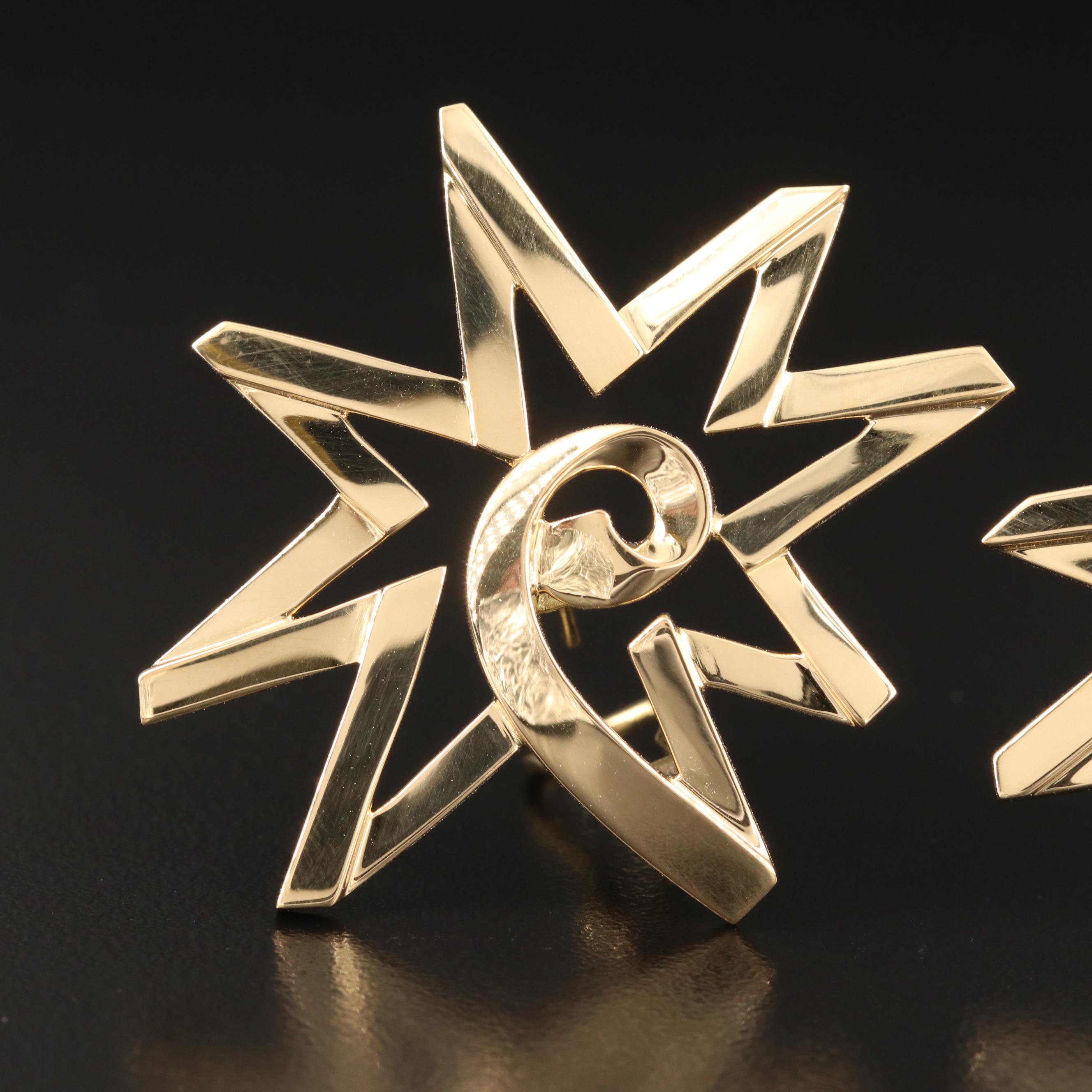 Paloma Picasso for Tiffany & Co. "Starburst" 18K Earrings