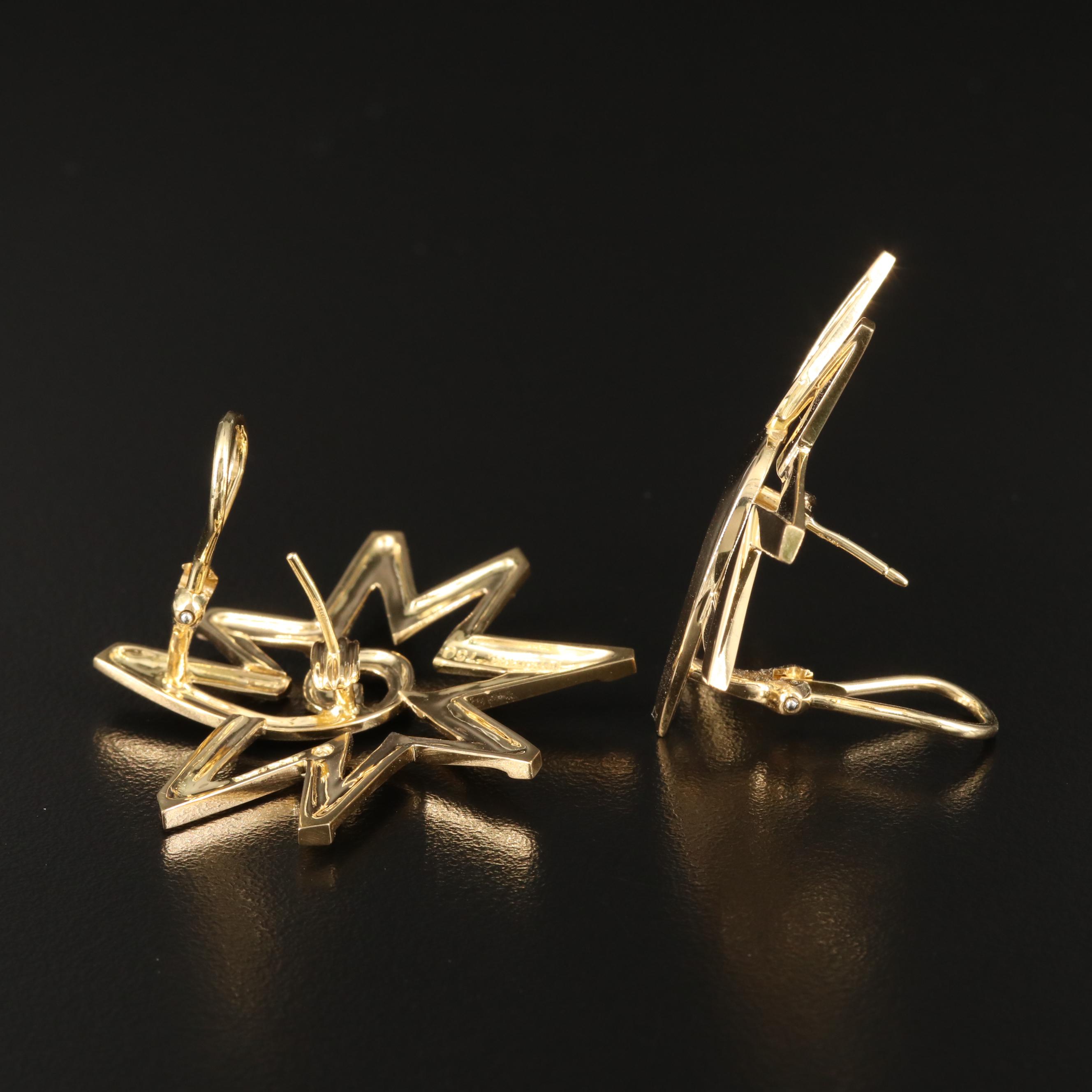 Paloma Picasso for Tiffany & Co. "Starburst" 18K Earrings