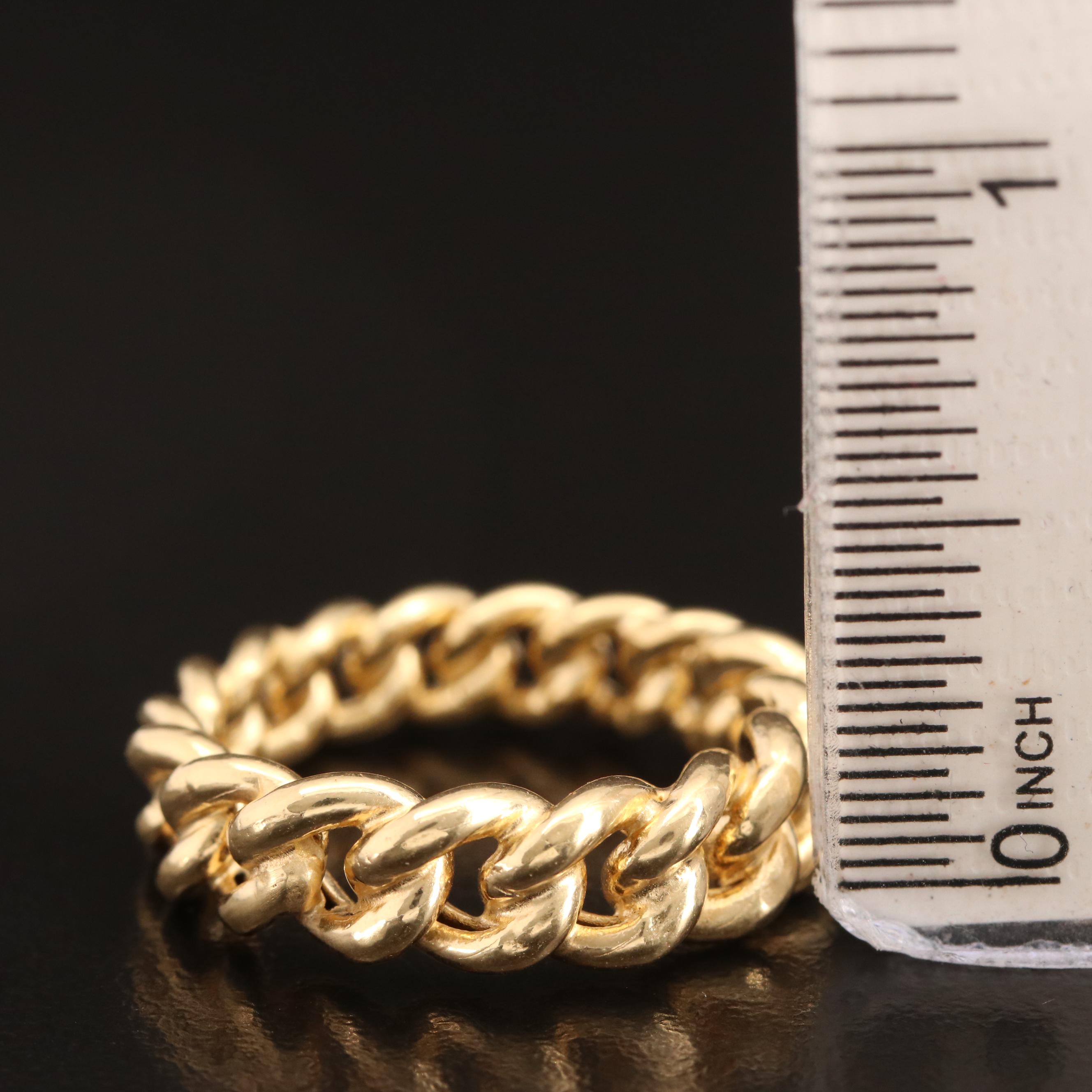 Italian Golden Clef International 14K Curb Link Band