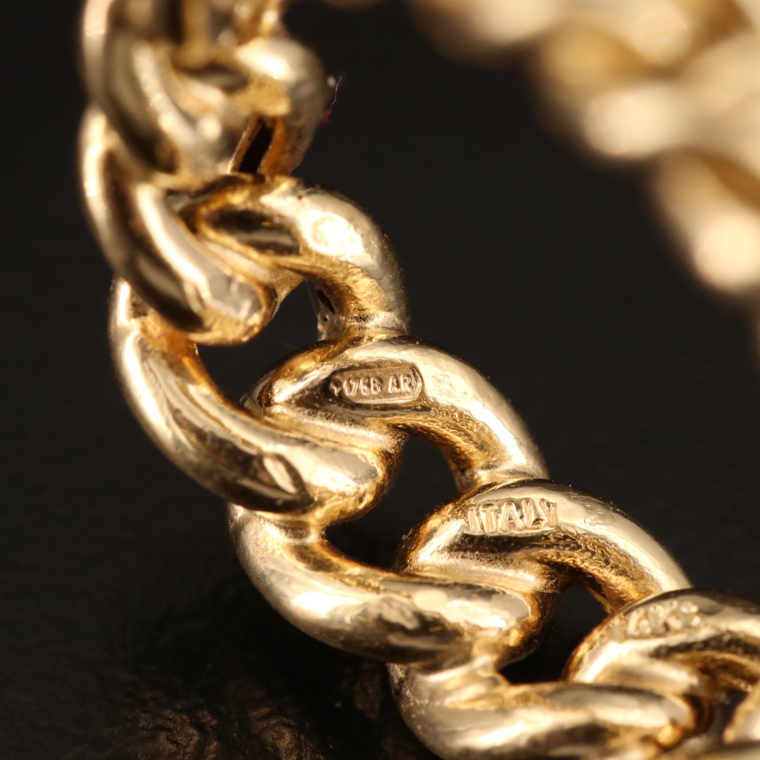 Italian Golden Clef International 14K Curb Link Band