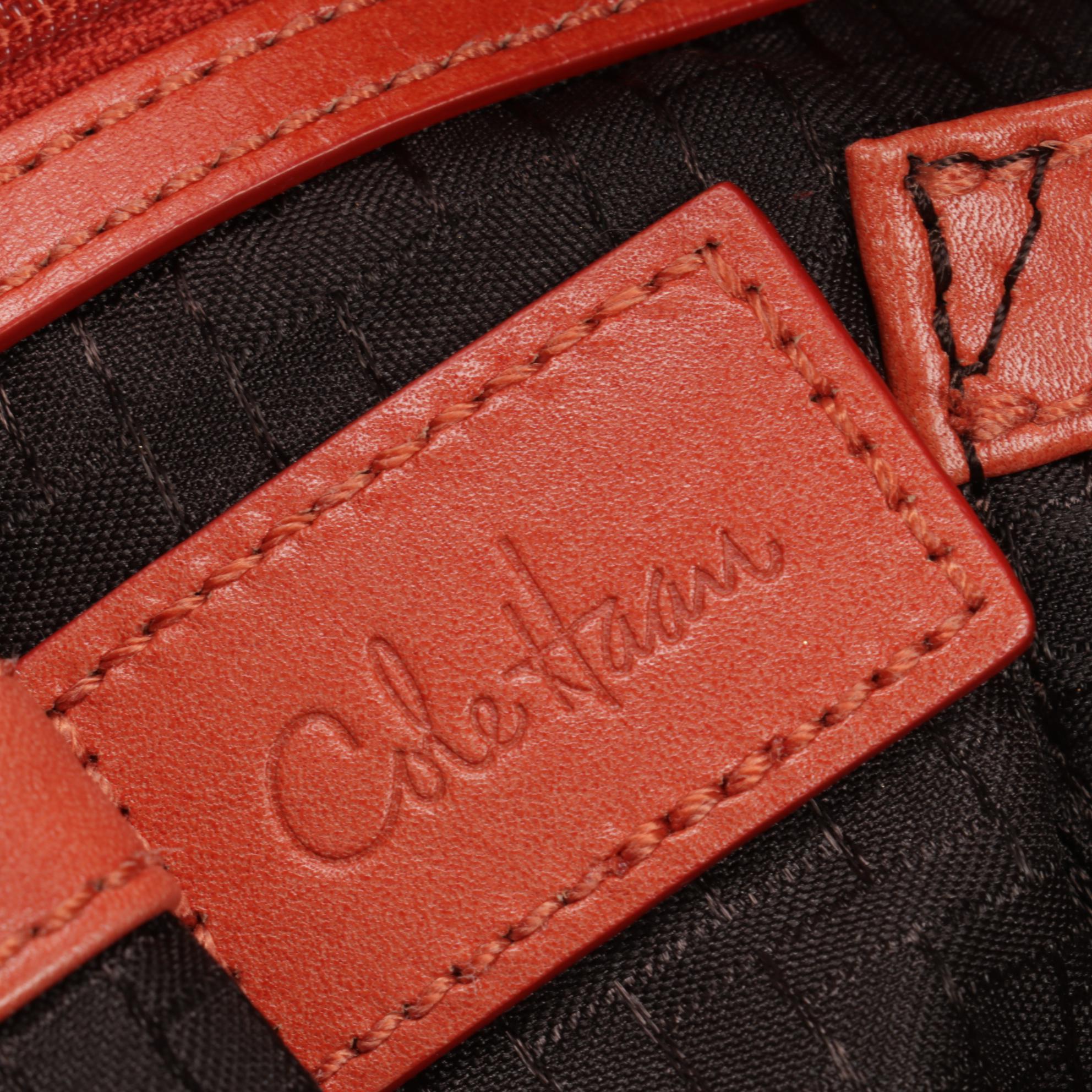 Tory Burch Woven Foldover Clutch Purse with Cole Haan Woven Leather Tote