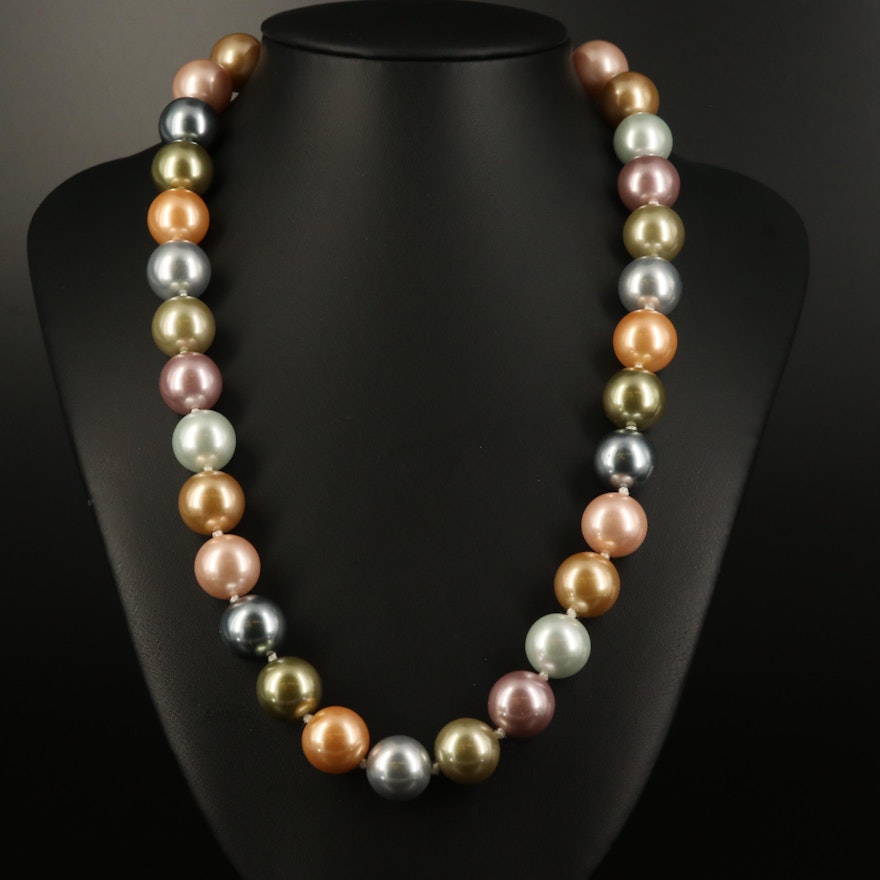 Kenneth Jay Lane Faux Pearl Necklace