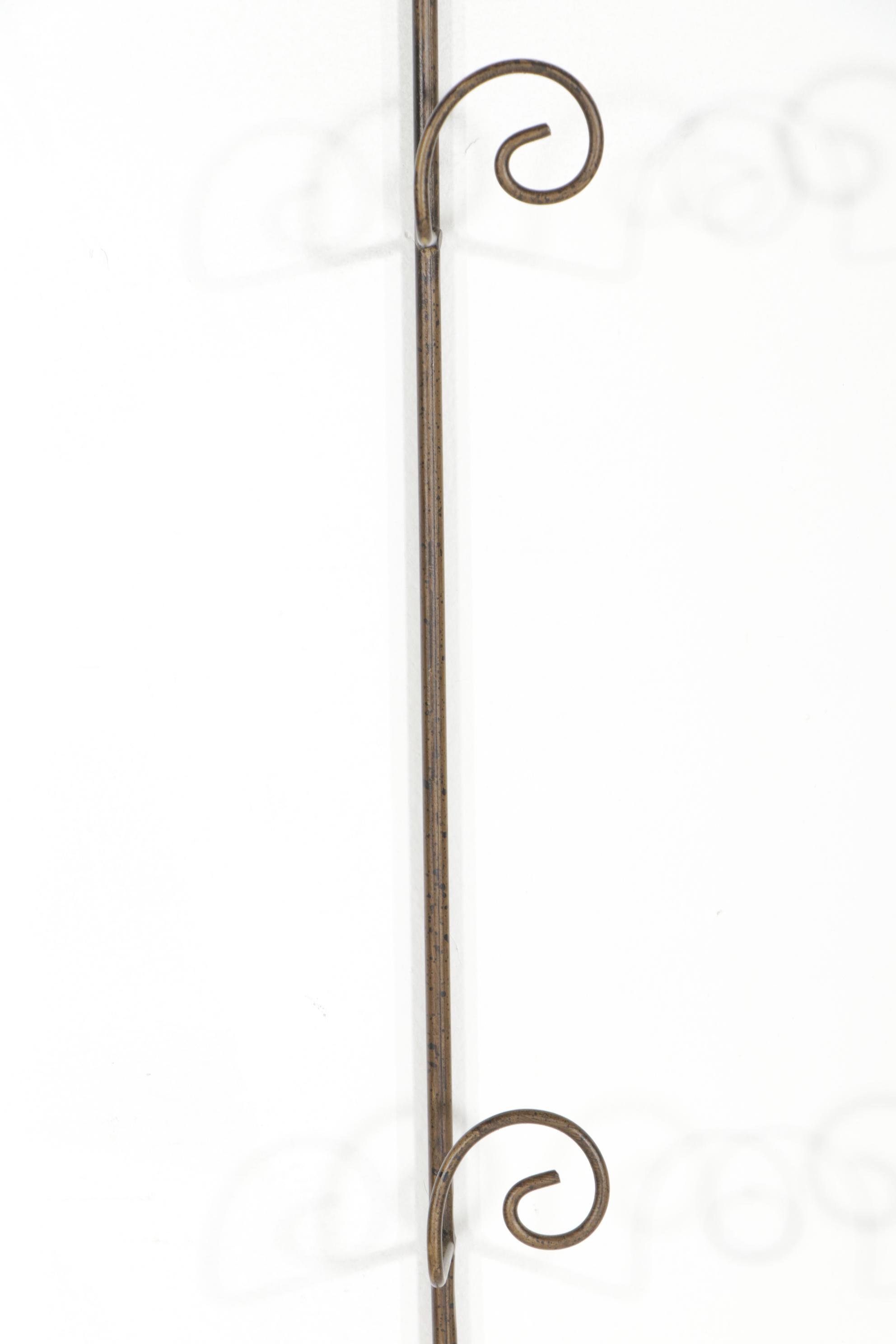 Wrought Metal Wall Hanging Plate Display