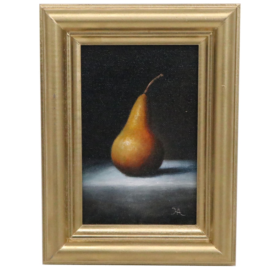 Houra H. Alghizzi Oil Painting "Bosc Pear," 2021