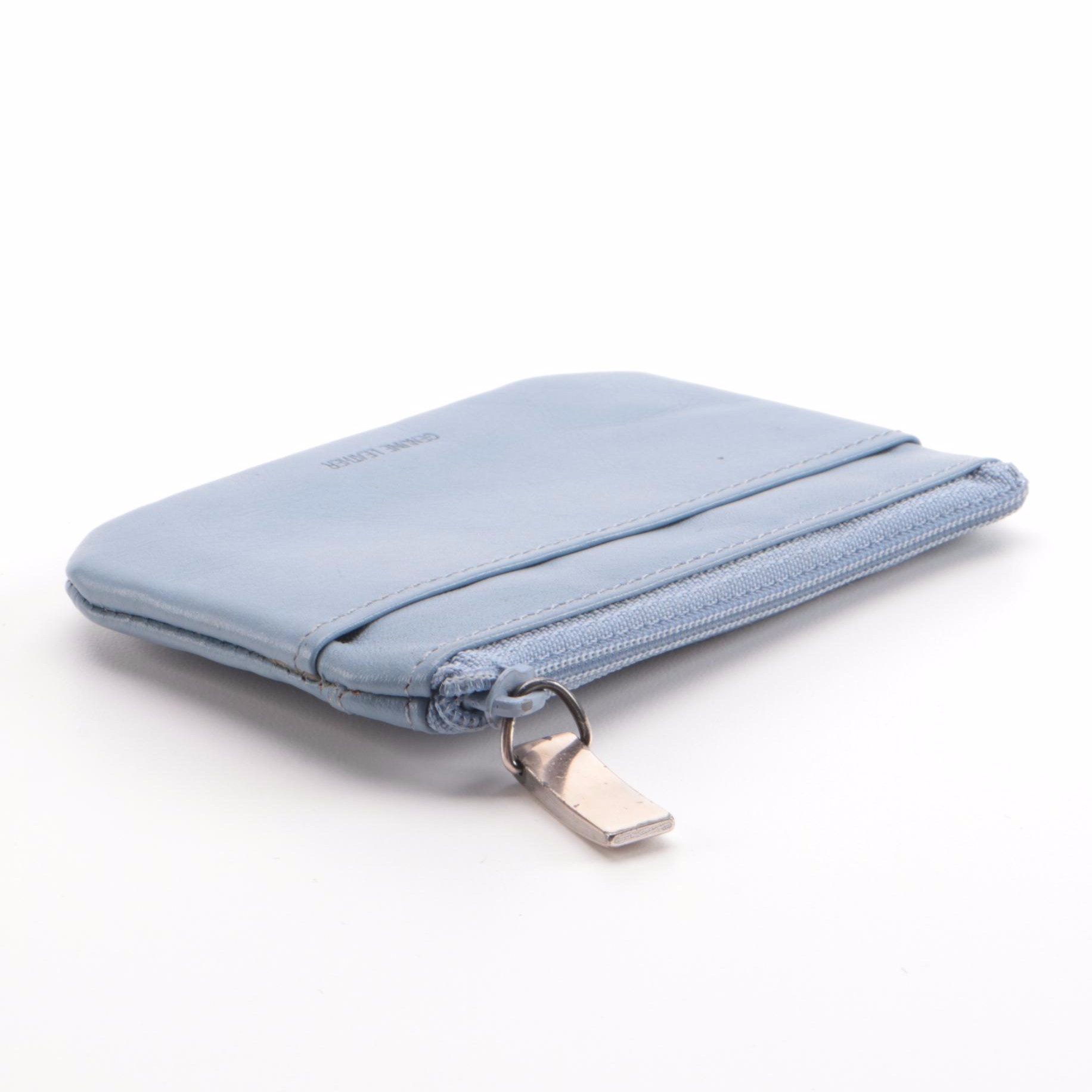 Fossil Blue Leather Card Holder