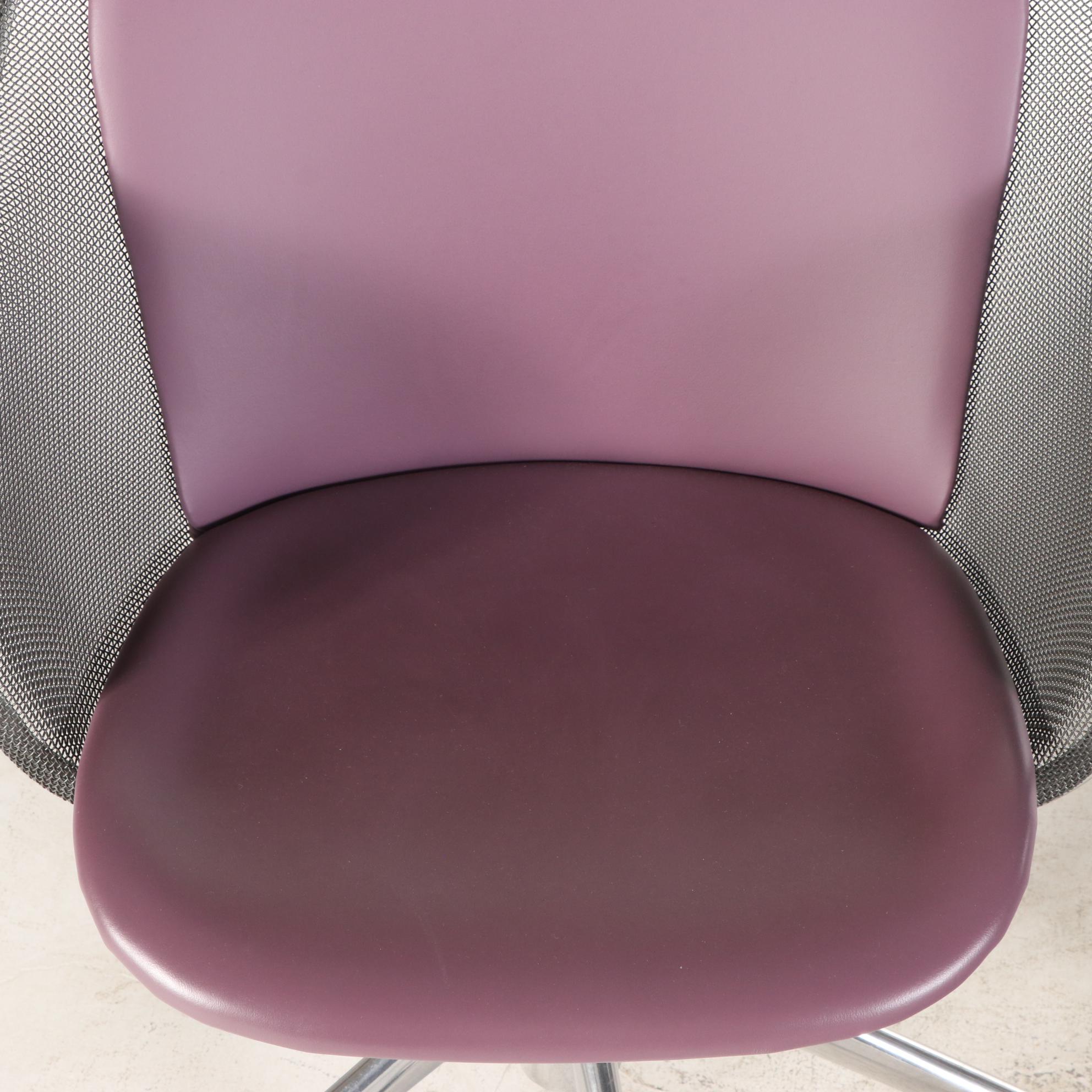 B&B Italia "Maxalto" Mesh and Metal Swivel Office Chairs by Antonio Citterio