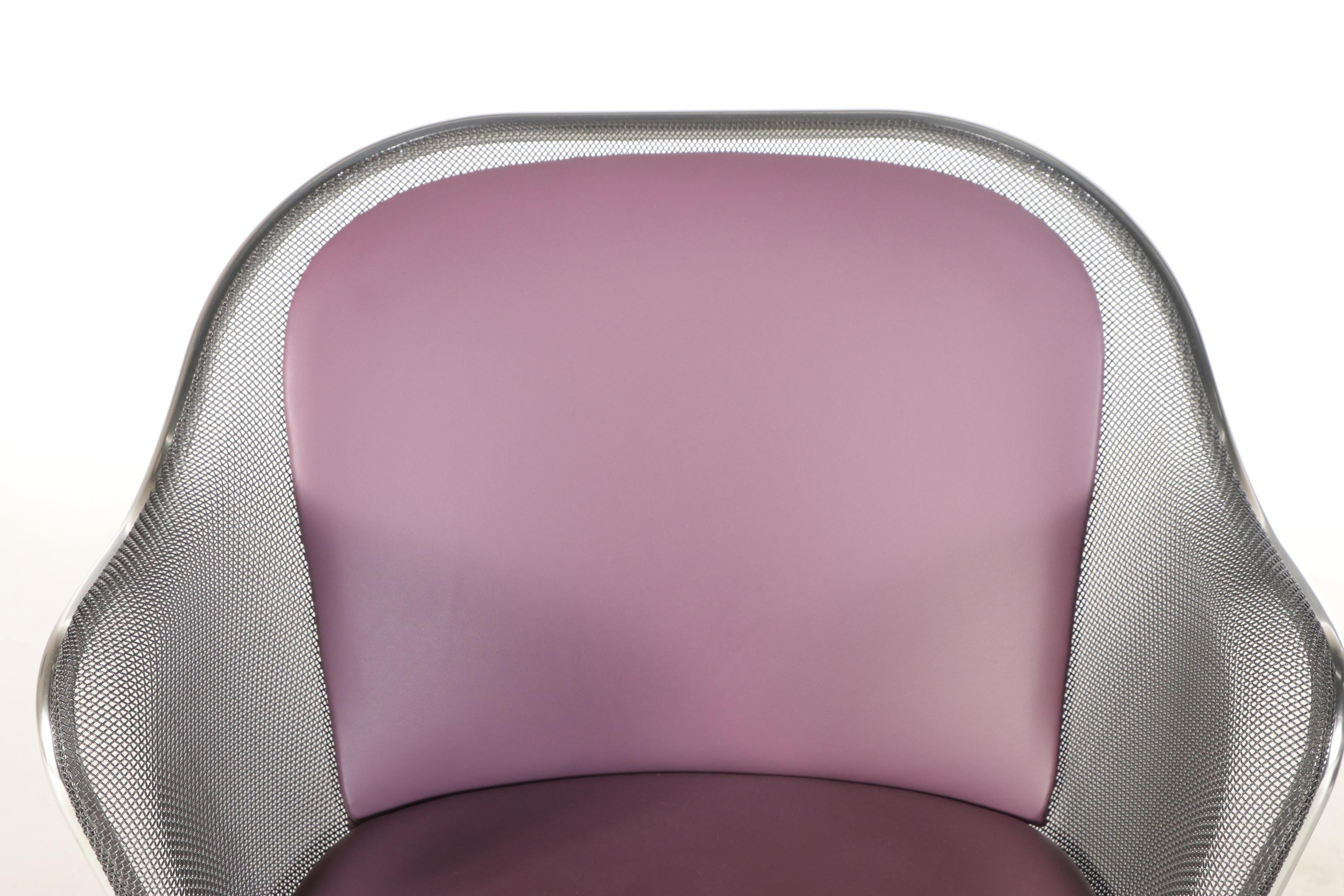 B&B Italia "Maxalto" Mesh and Metal Swivel Office Chairs by Antonio Citterio