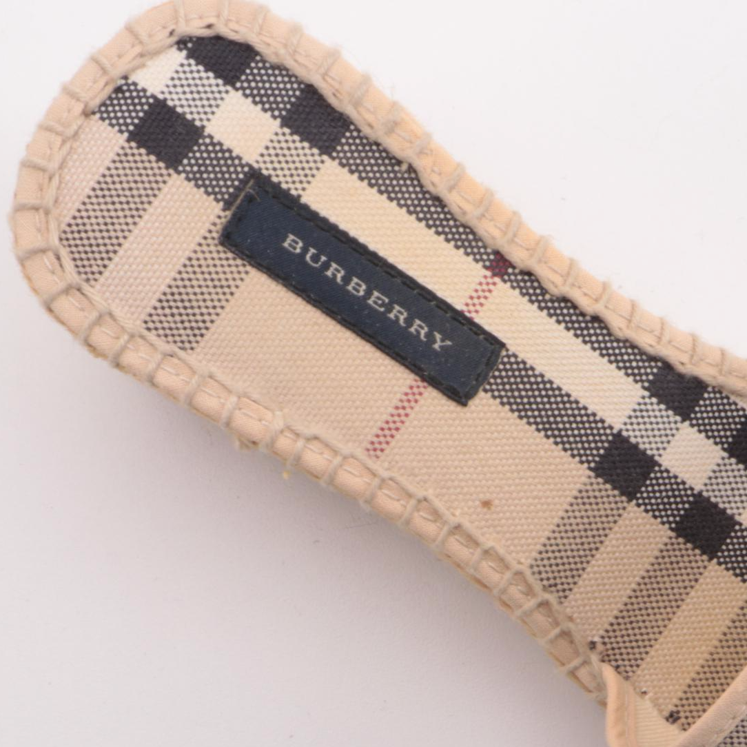 Burberry "Nova Check" Espadrille Wedge Sandals