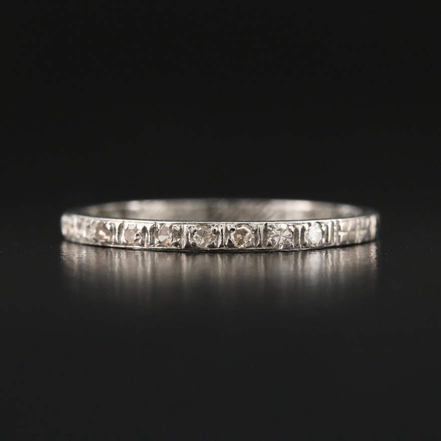 1930s 18K Diamond Eternity Band