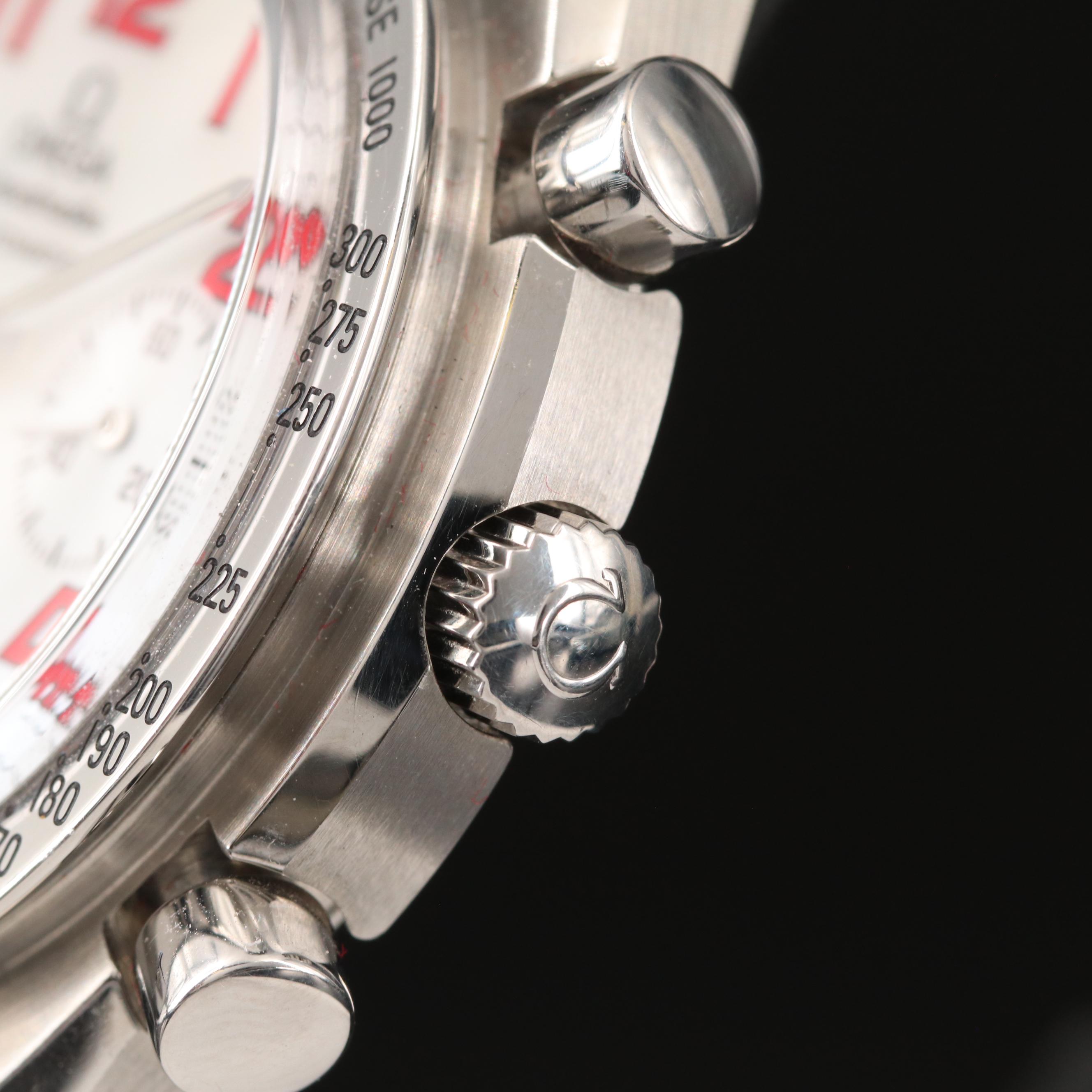 Omega "Speedmaster" Reduced Automatic Watch with Mother of Pearl Dial