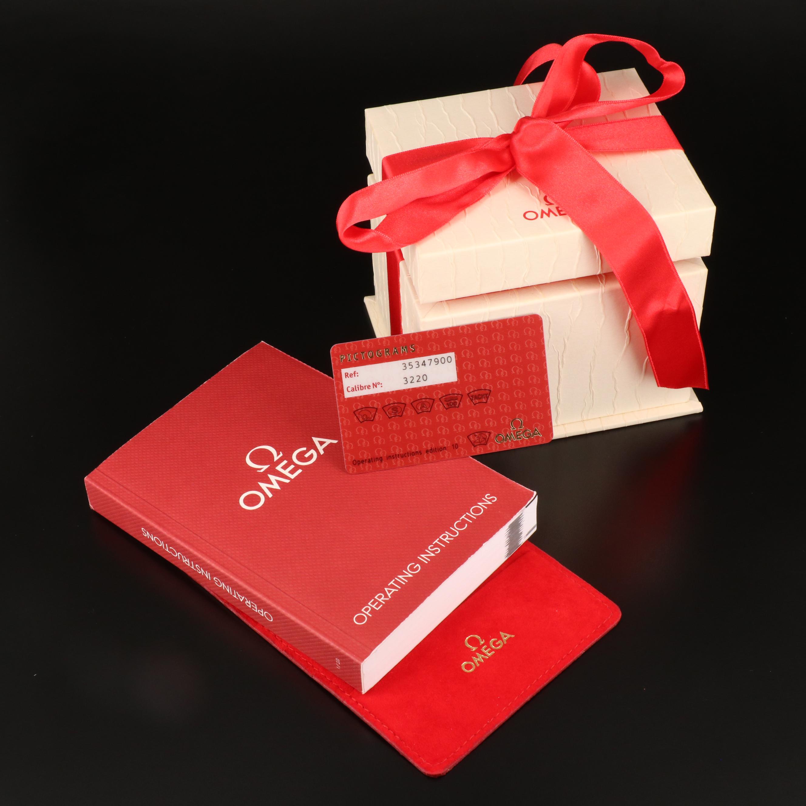 Omega "Speedmaster" Reduced Automatic Watch with Mother of Pearl Dial