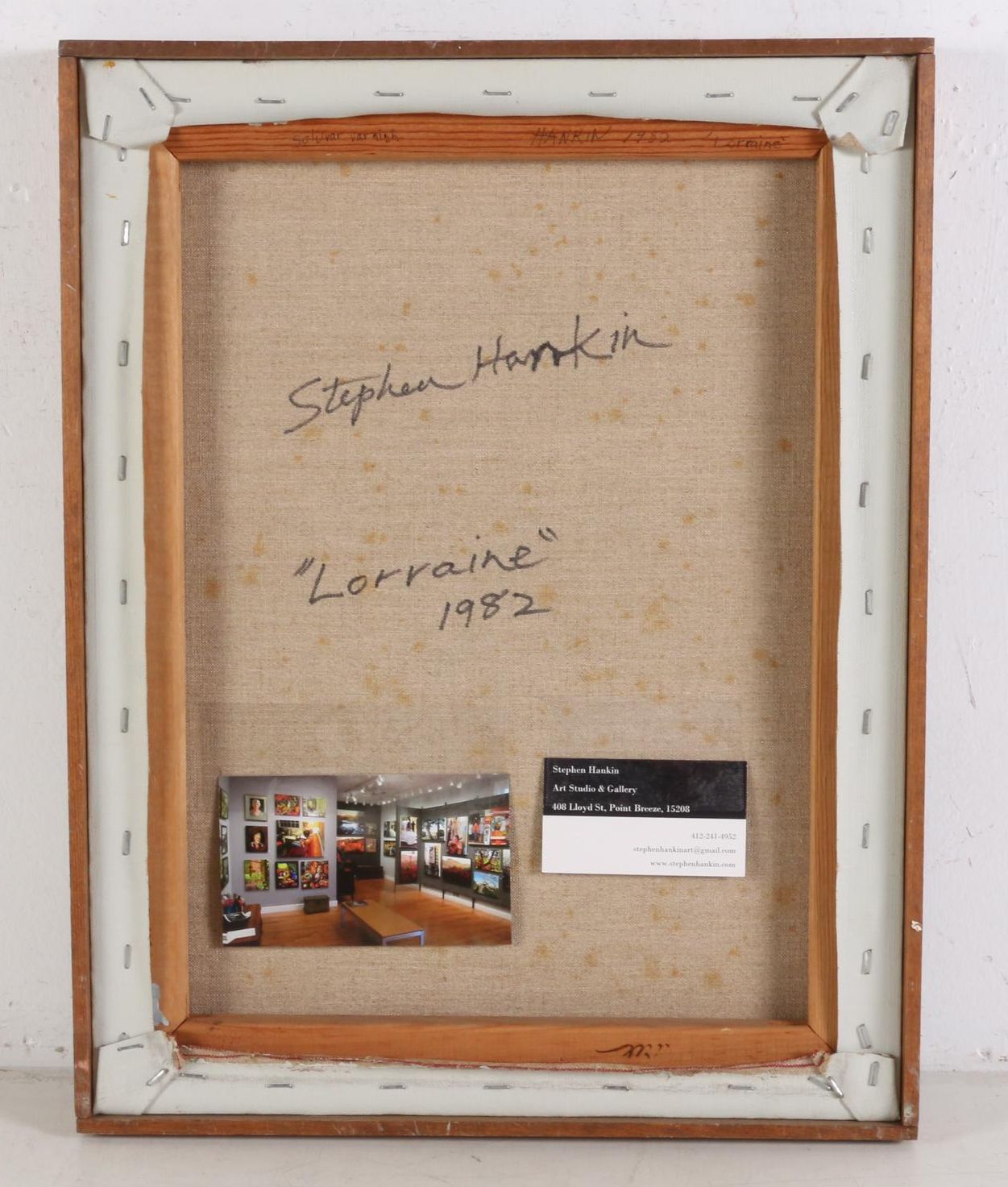 Stephen Hankin Oil Painting "Lorraine," 1982