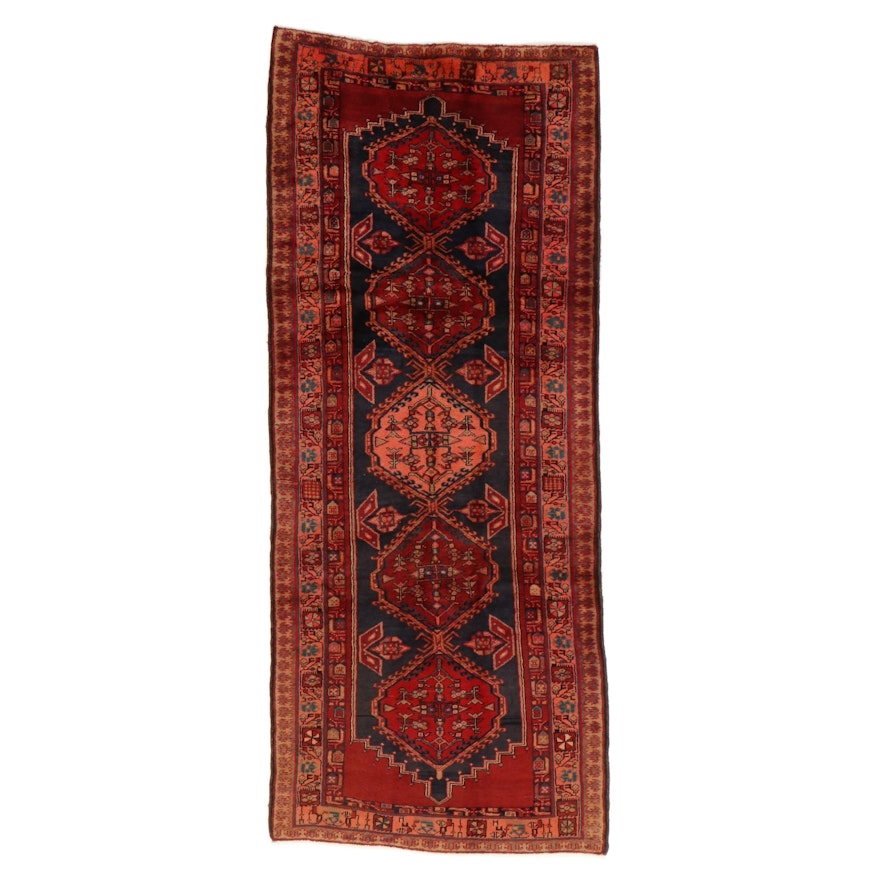 4'2 x 10' Hand-Knotted Persian Sarab Long Rug