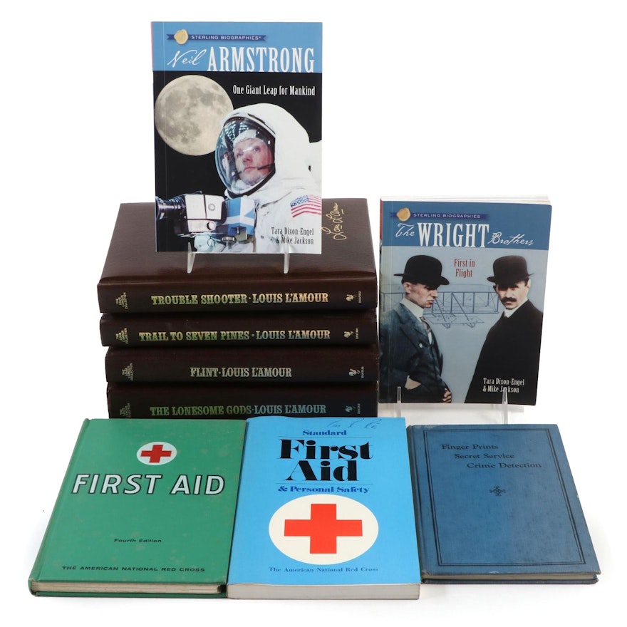 Louis L'Amour Collection with Signed "Sterling Biographies" Series and More