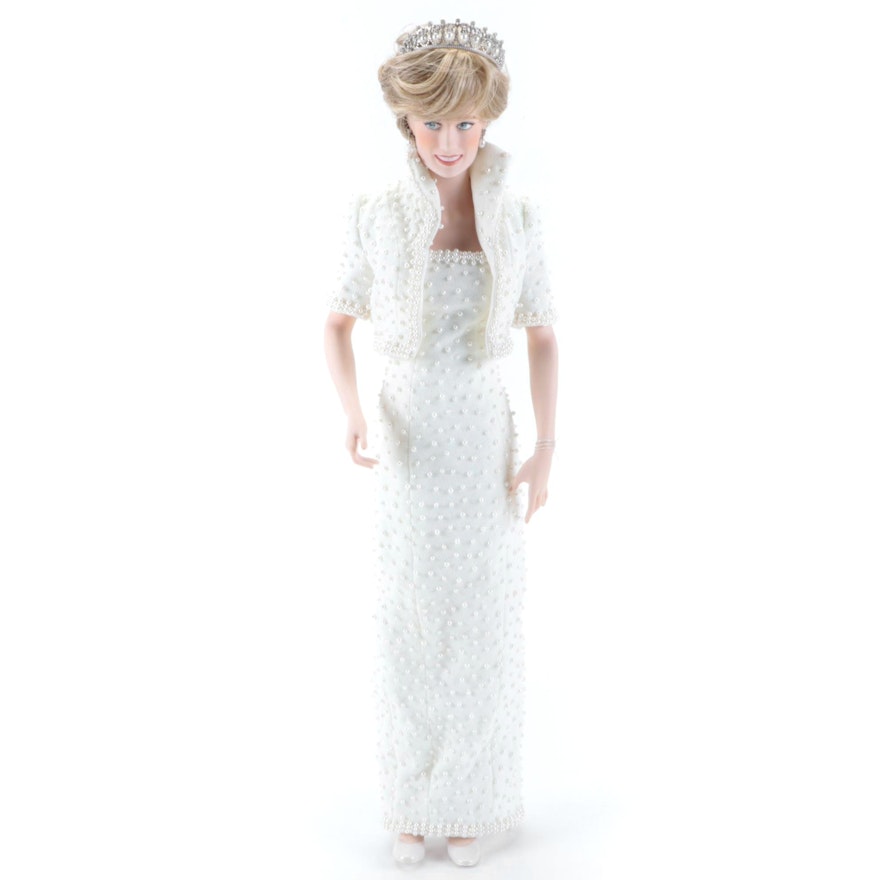 Franklin Mint "Diana, Princess of Wales" Porcelain Portrait Doll