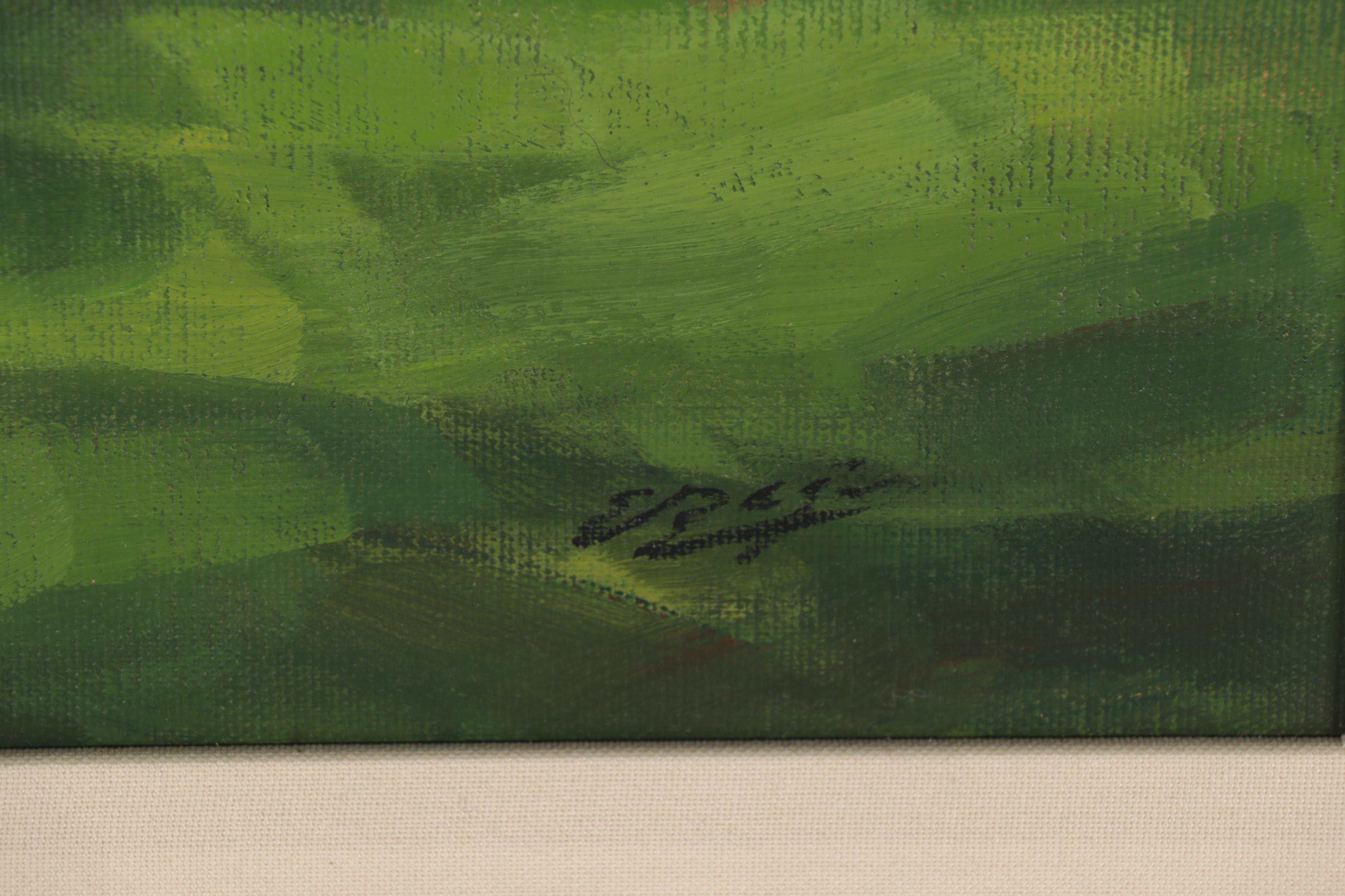 Elisabeth Bazin Acrylic Painting "Crique Bretonne"