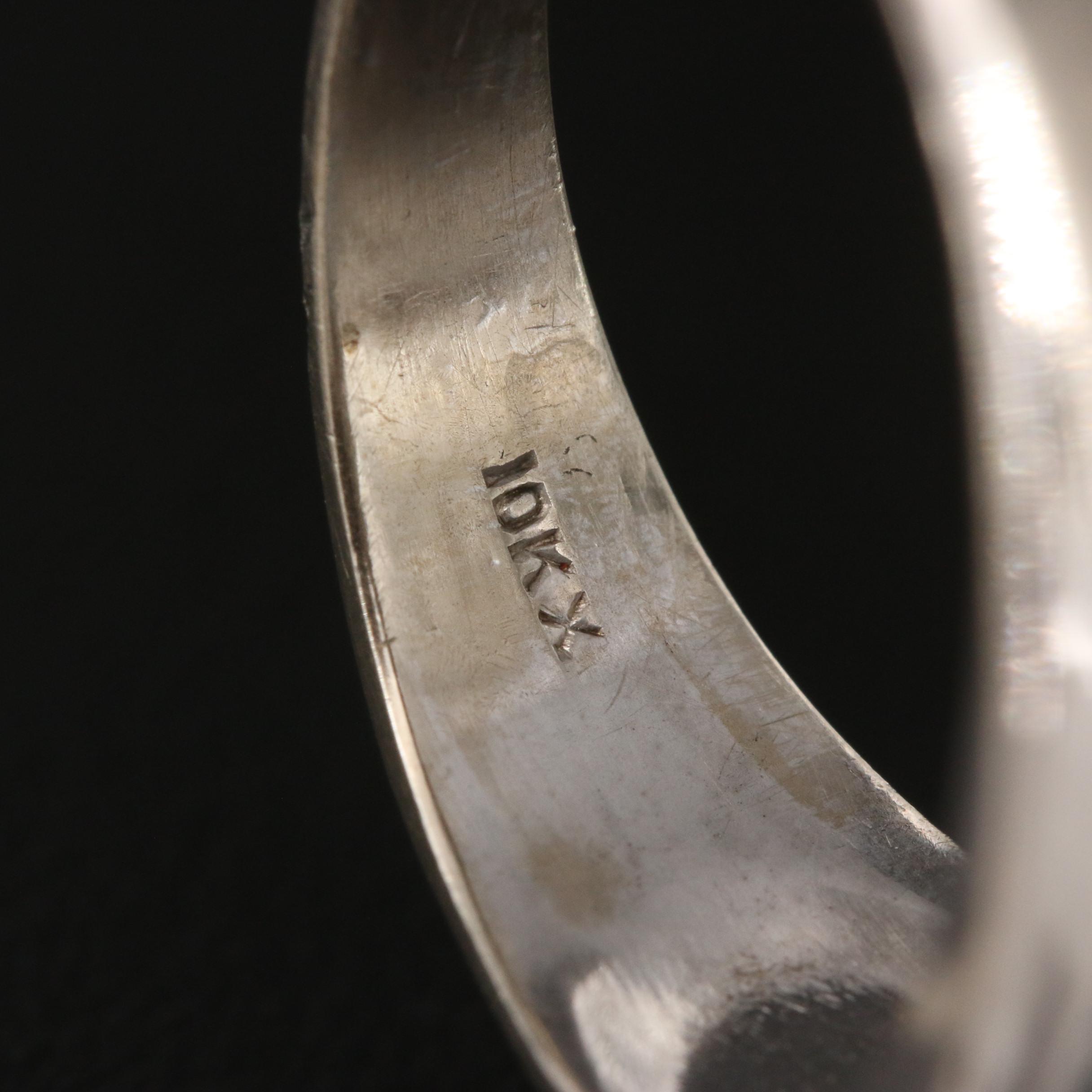 10K Spinel Ring with Arrow Shoulders