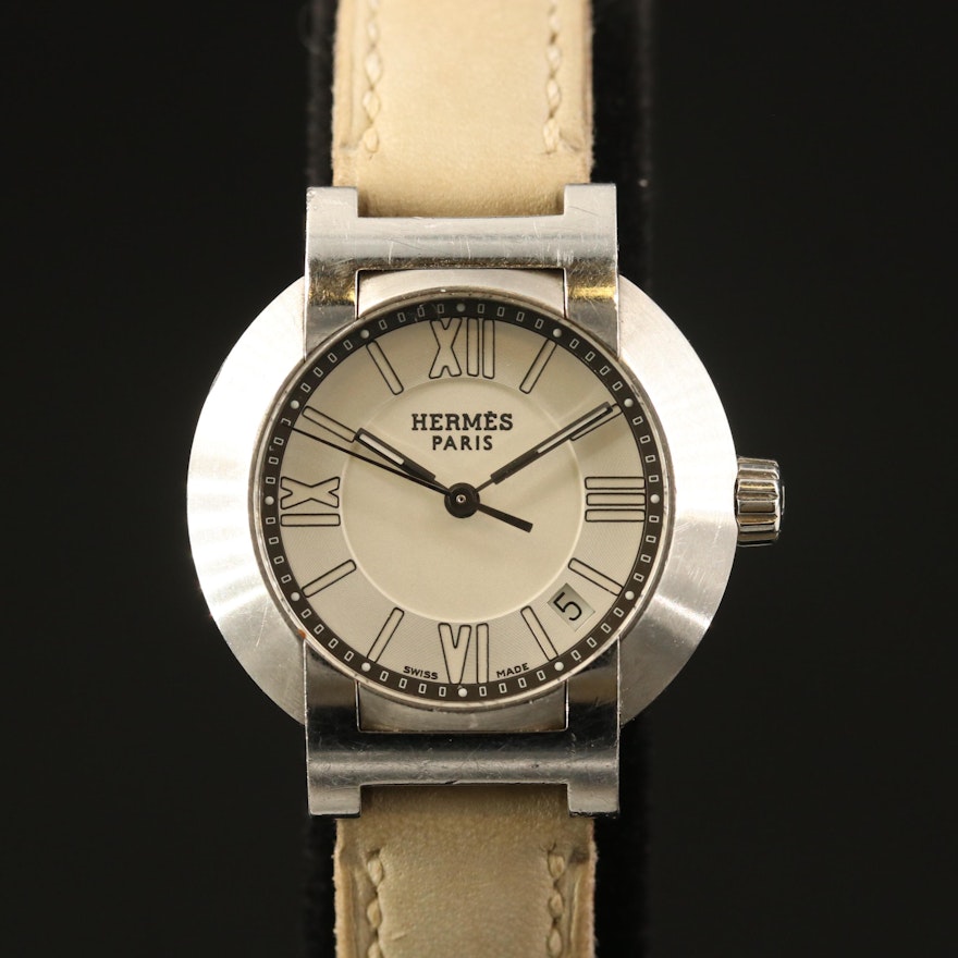 Hermès "Nomad" Wristwatch with Date Window