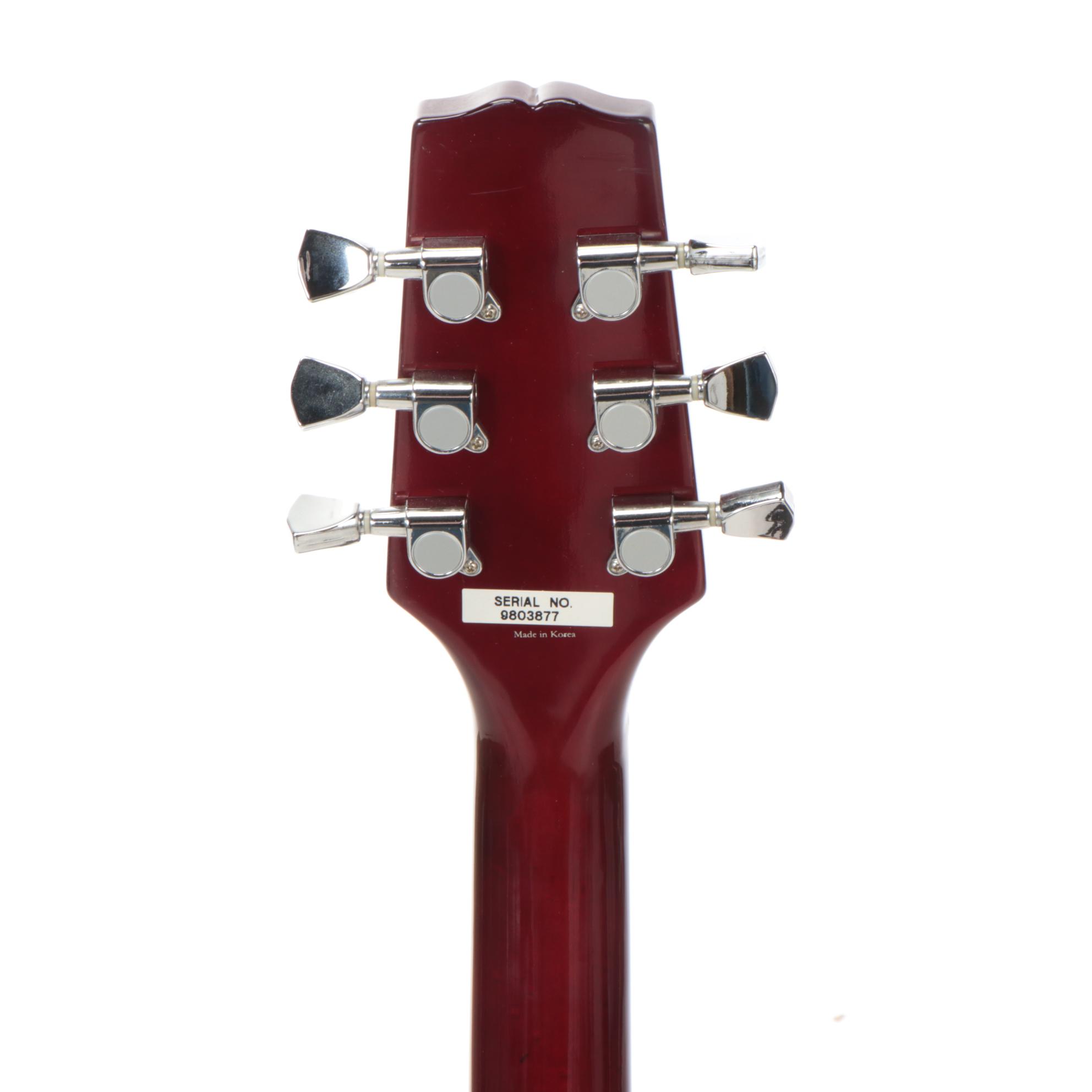 Hamer Double Cutaway 24 Fret Electric Guitar with Gig Bag