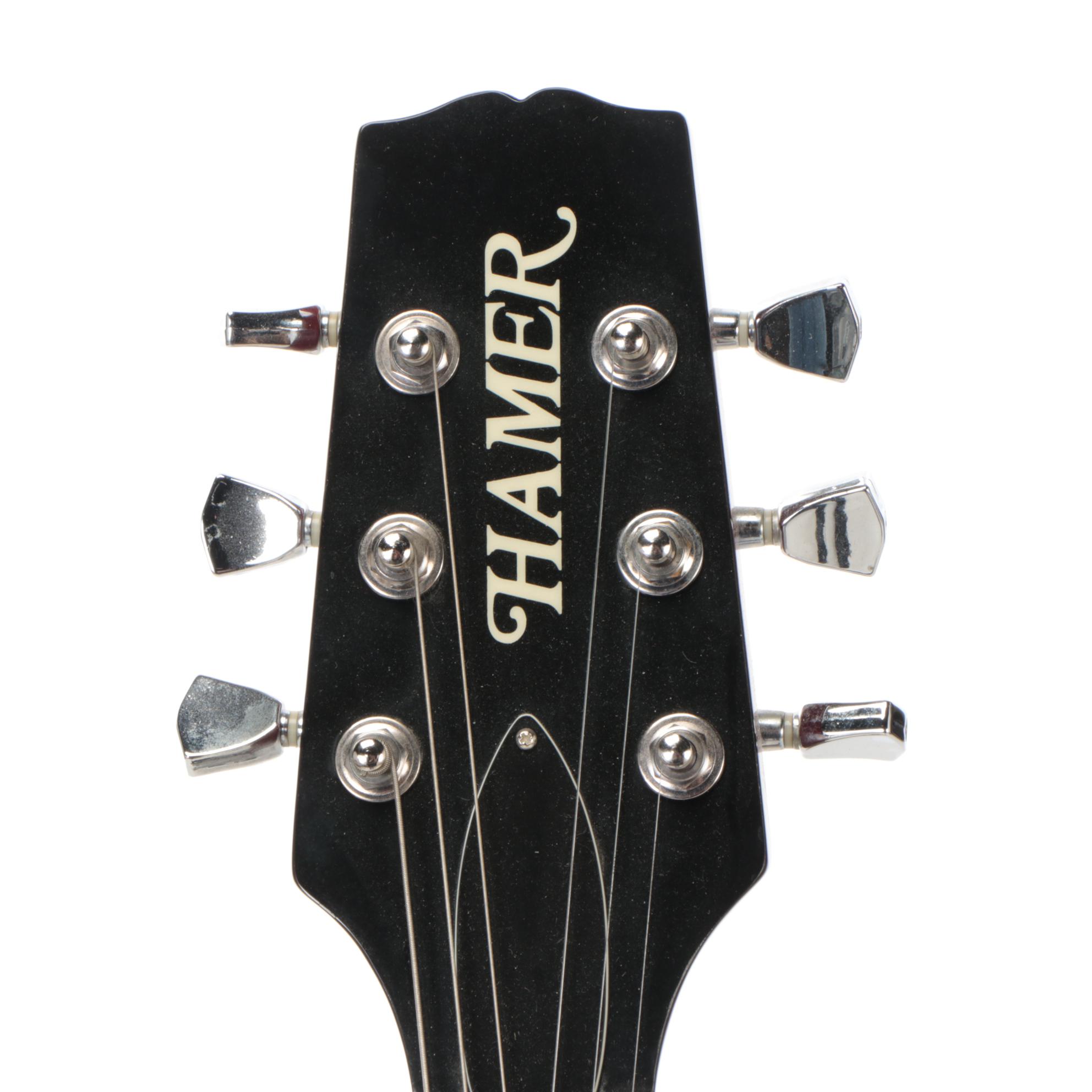 Hamer Double Cutaway 24 Fret Electric Guitar with Gig Bag