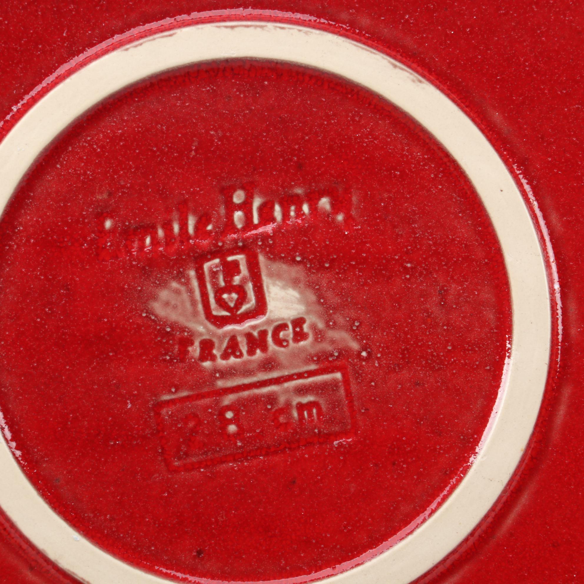 Emile Henry Ceramic Grilling and Baking Stone with Glazed Stoneware Tableware