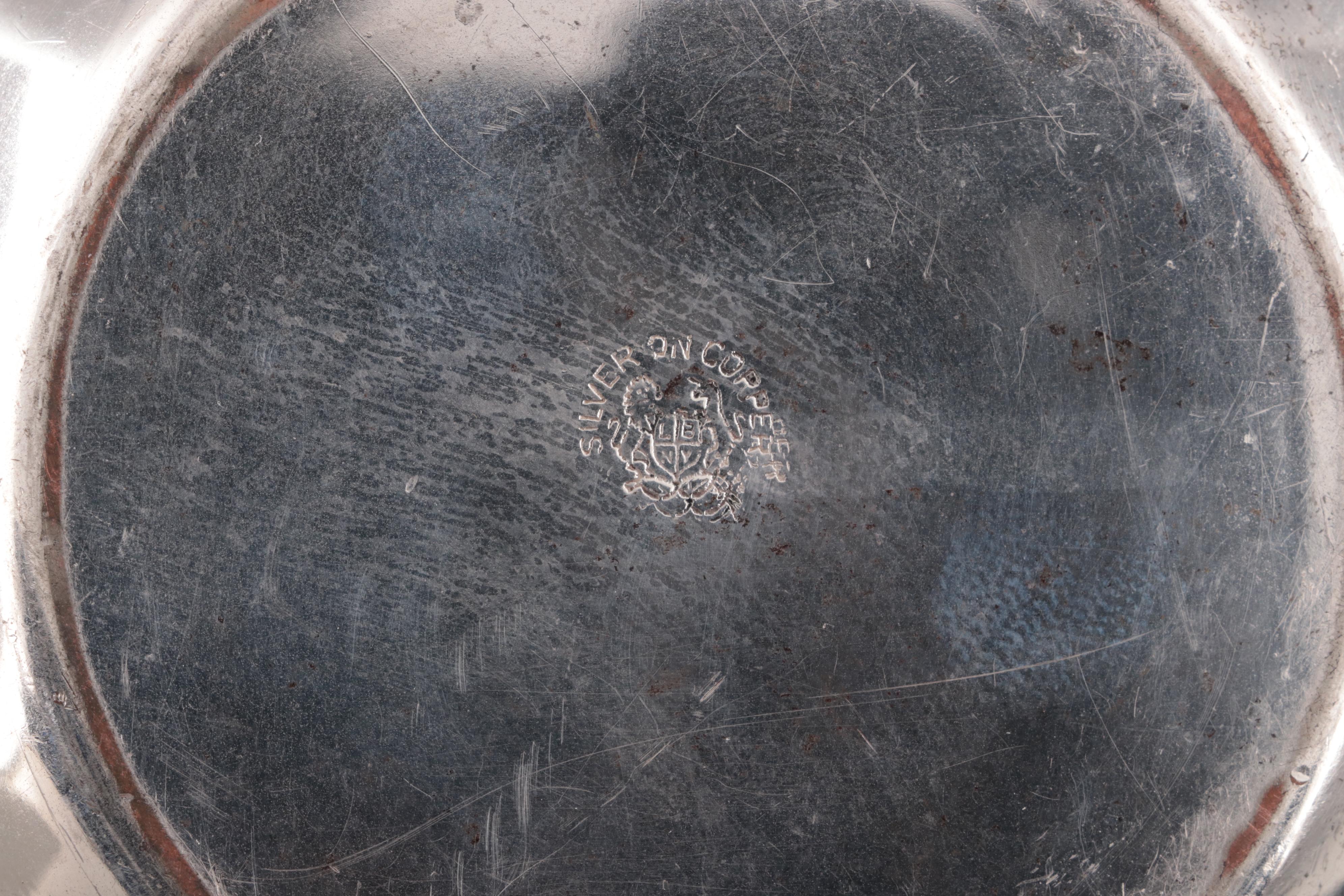 Lehman Brothers Silver Plate Hot Water Kettle on Stand, Early to Mid 20th C.