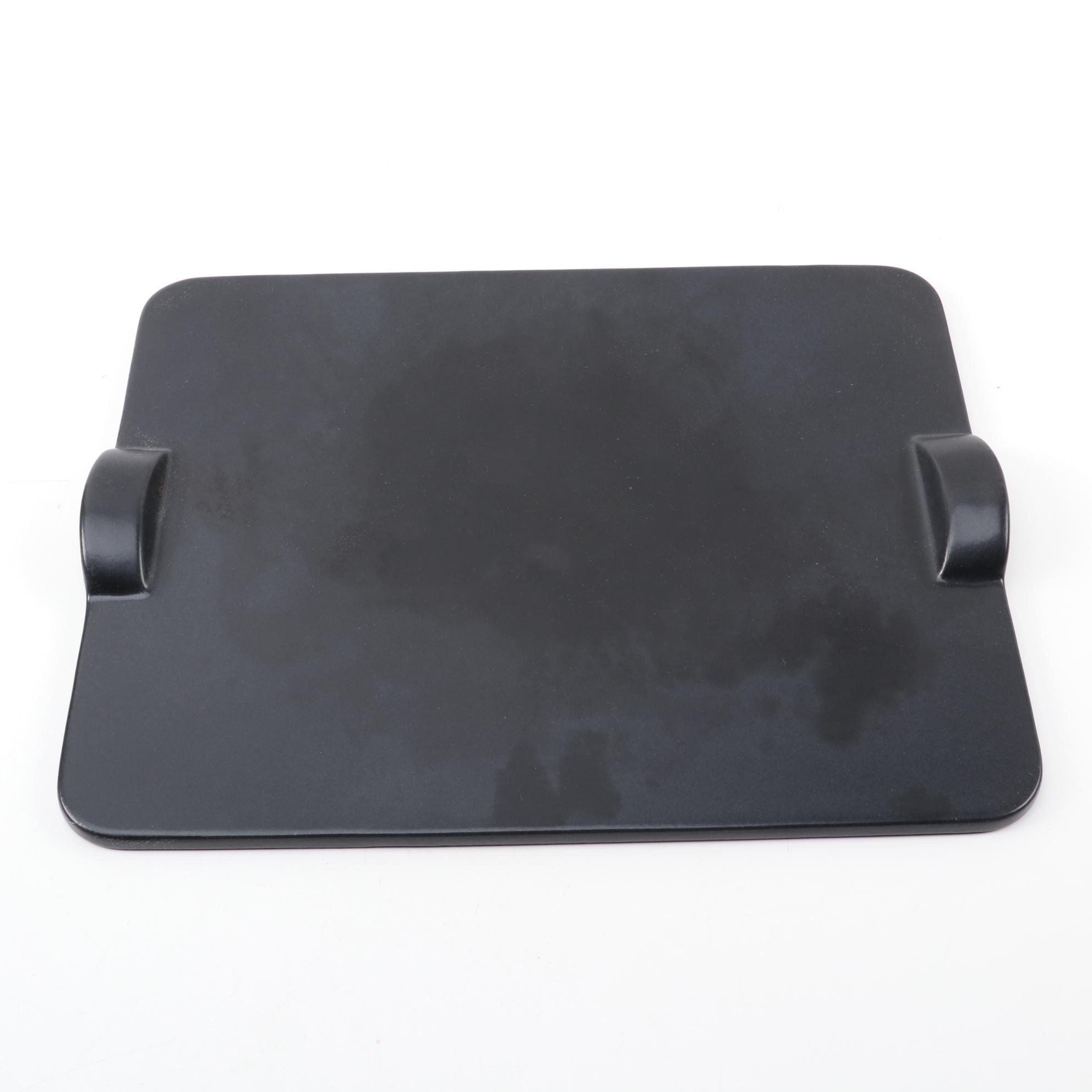Emile Henry Ceramic Grilling and Baking Stone with Glazed Stoneware Tableware
